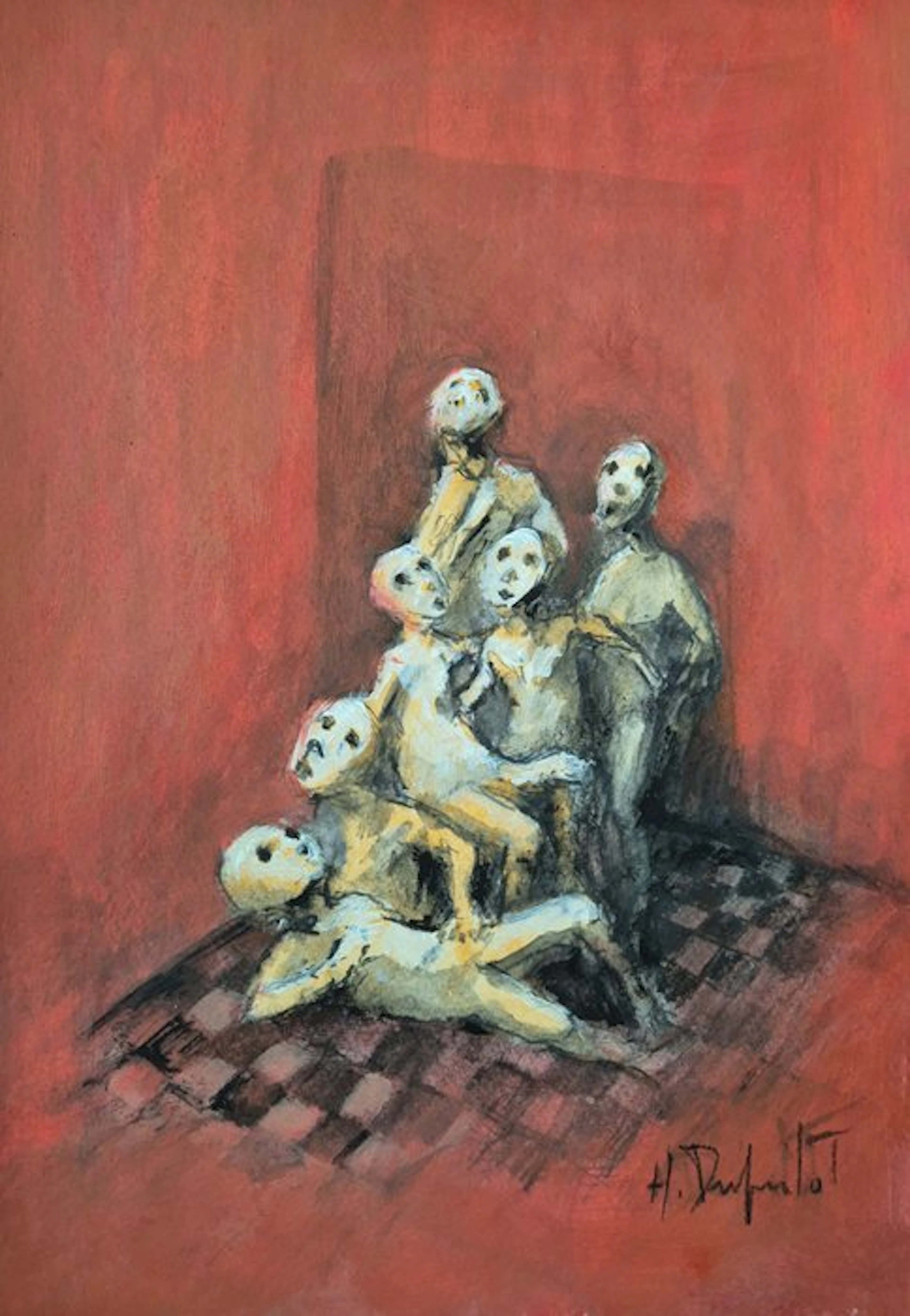 Hubert Duprilot - 2026 acrylique sur papier (21x29,7cm)