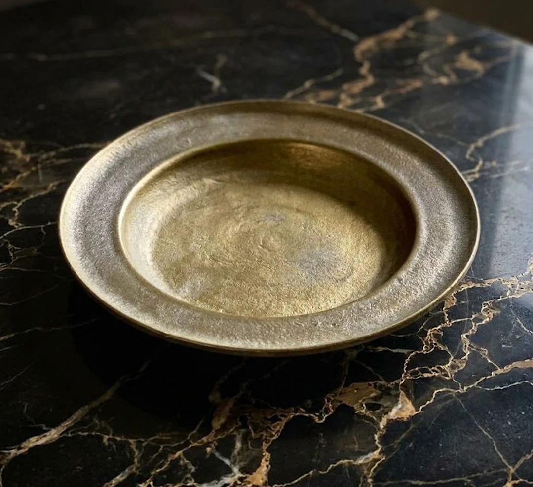 Antique Altarpiece - Bronze - 1800-1850 - baptismal bowl