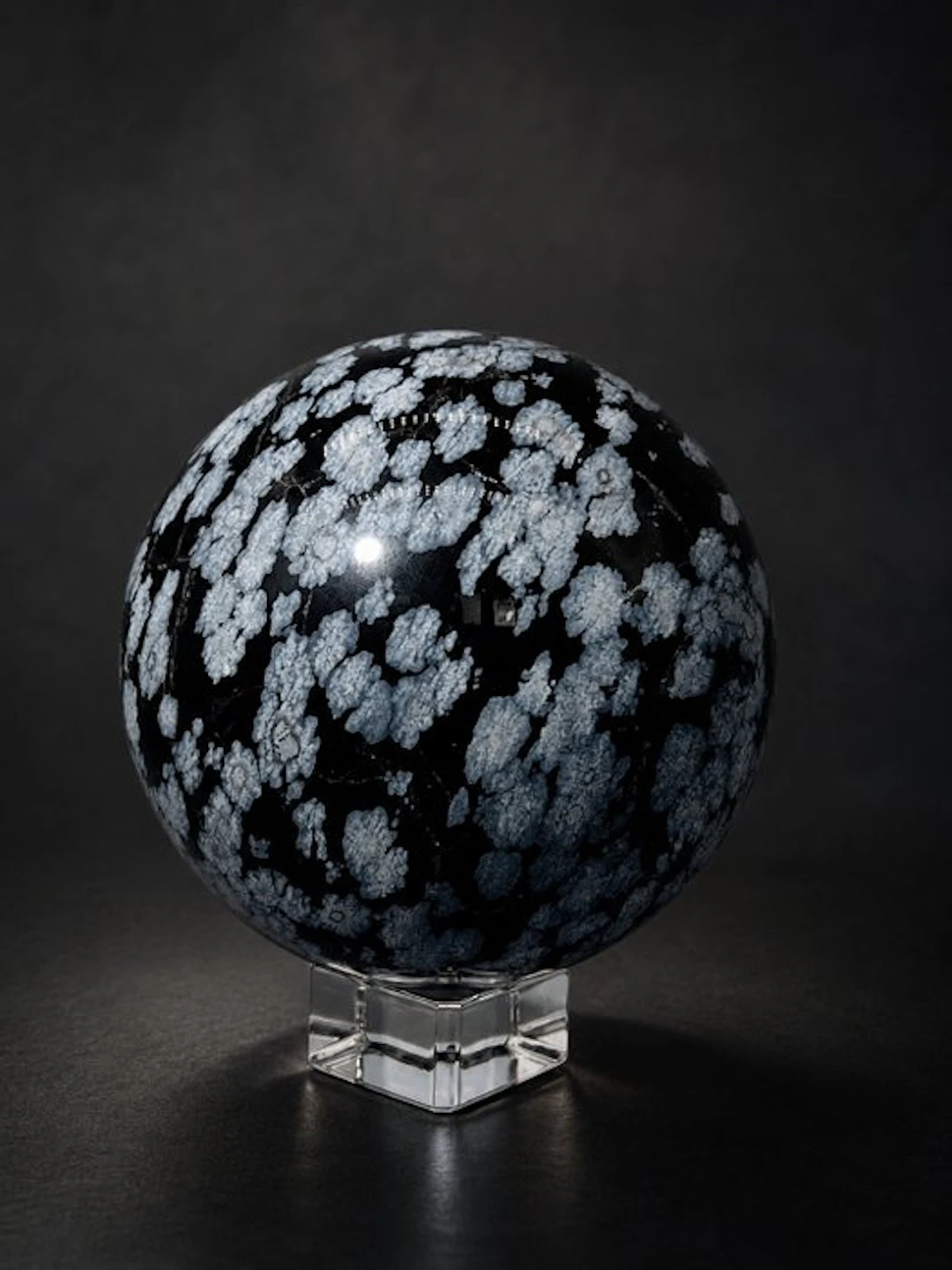 Beautiful Big Snowflake Obsidian Sphere | Natural...