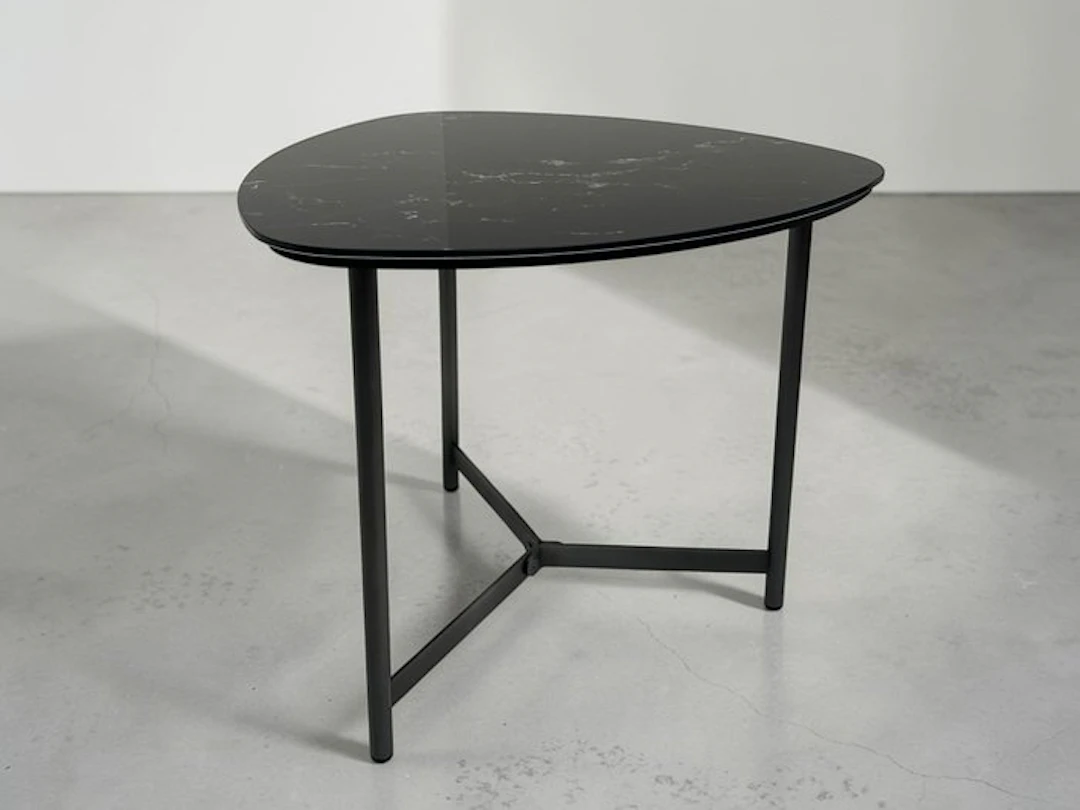 Maconi - Side table - My lord - "NEW" painted metal / printed glass