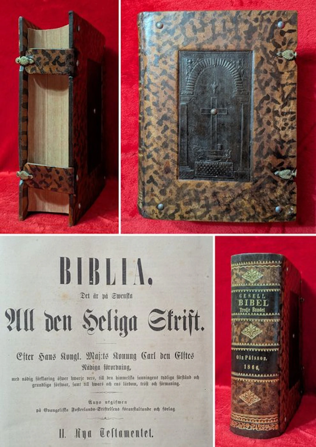 [KING CHARLES XII BIBLE] - BIBLIA GÓTICA - 1865