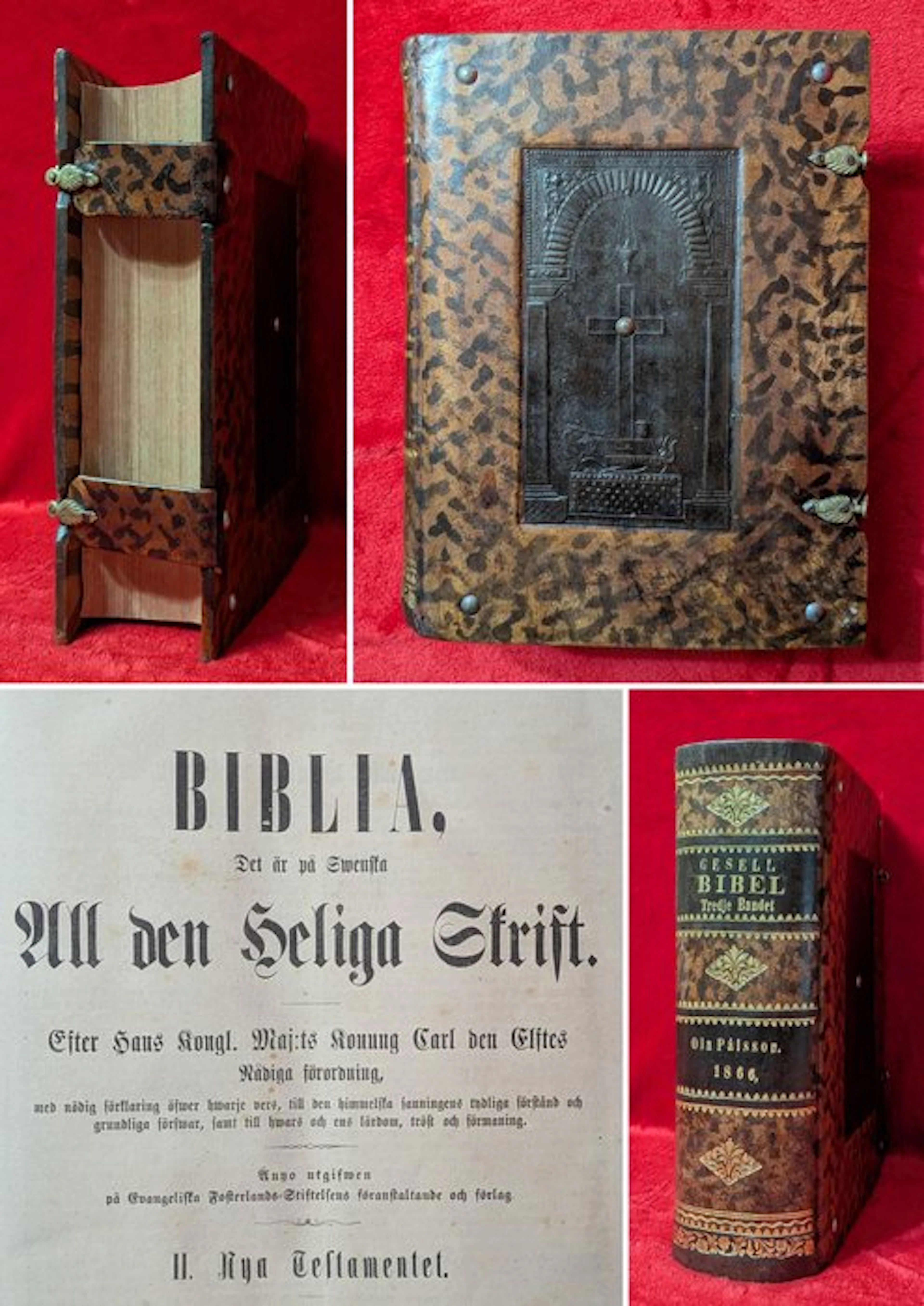 [KING CHARLES XII BIBLE] - BIBLIA GÓTICA - 1865