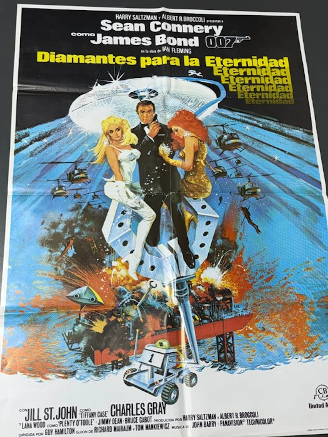 James Bond (007) - Diamonds Are Forever - Sean Connery - Póster