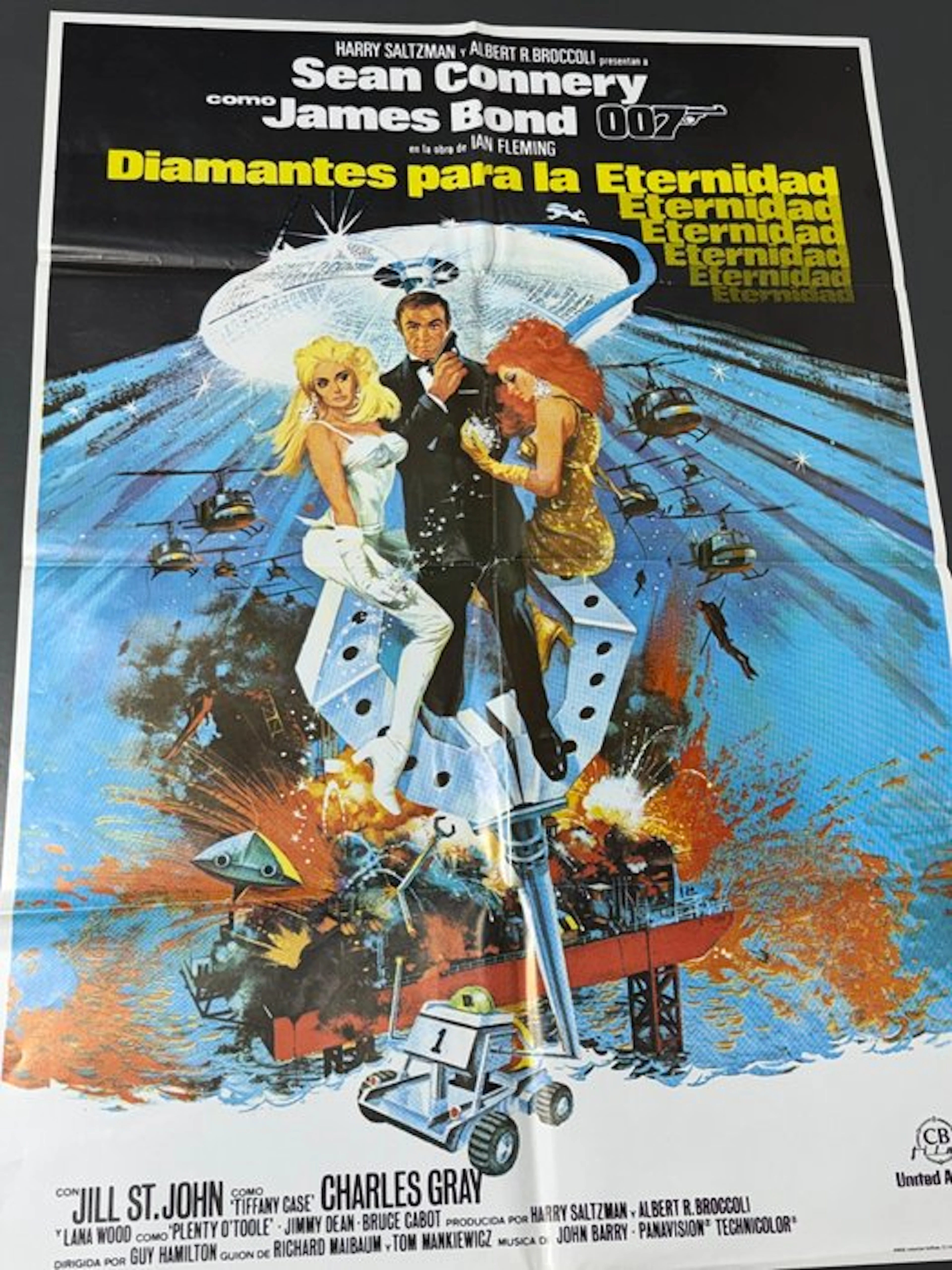 James Bond (007) - Diamonds Are Forever - Sean Connery - Póster