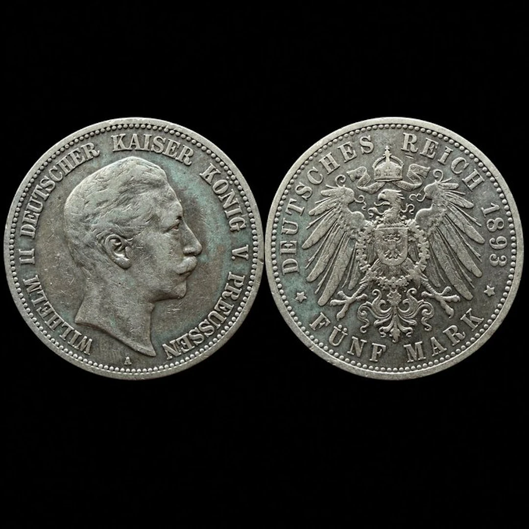 Germany, Empire Wilhelm II. 5 Mark 1893 / Prussia (No reserve price)