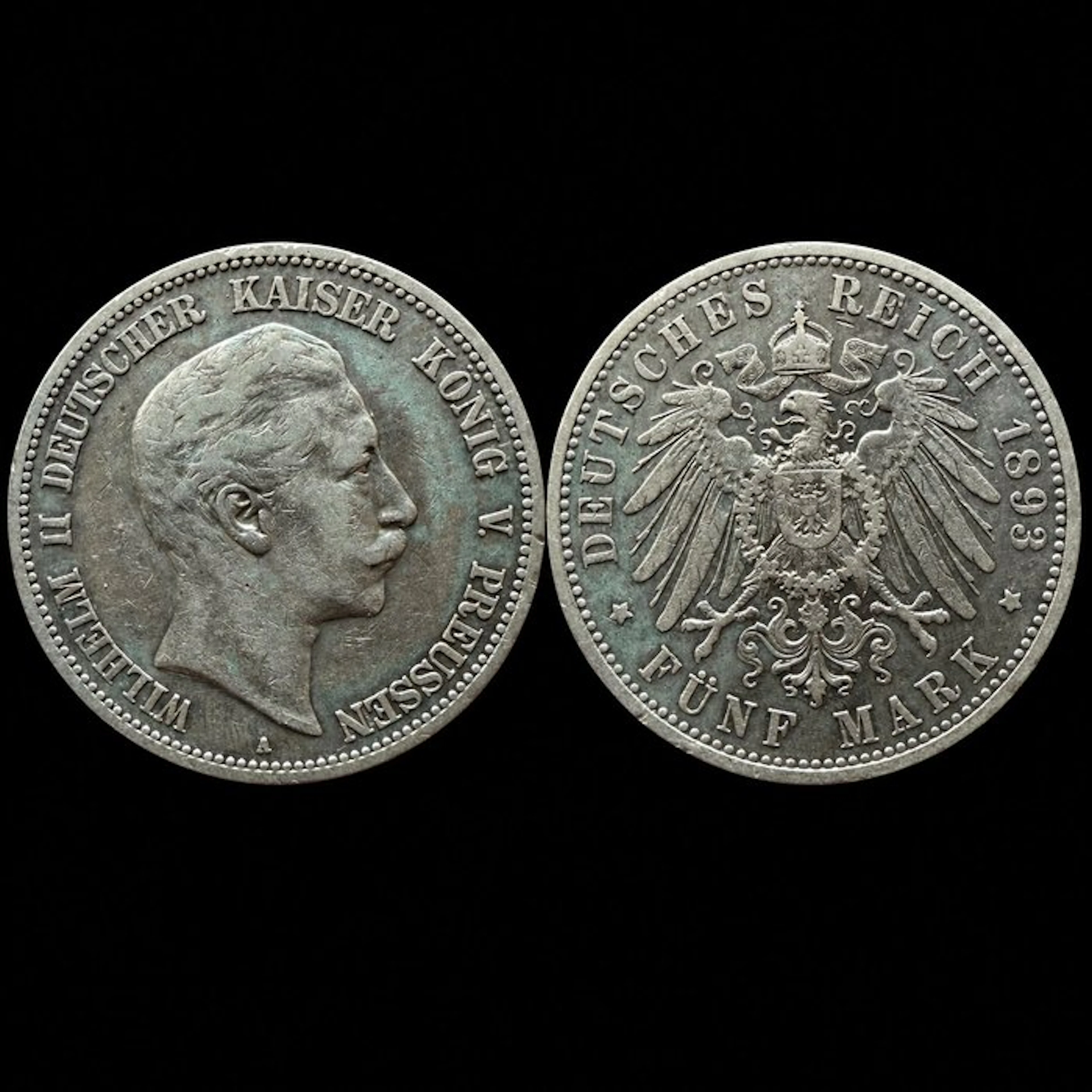 Germany, Empire Wilhelm II. 5 Mark 1893 / Prussia (No reserve price)