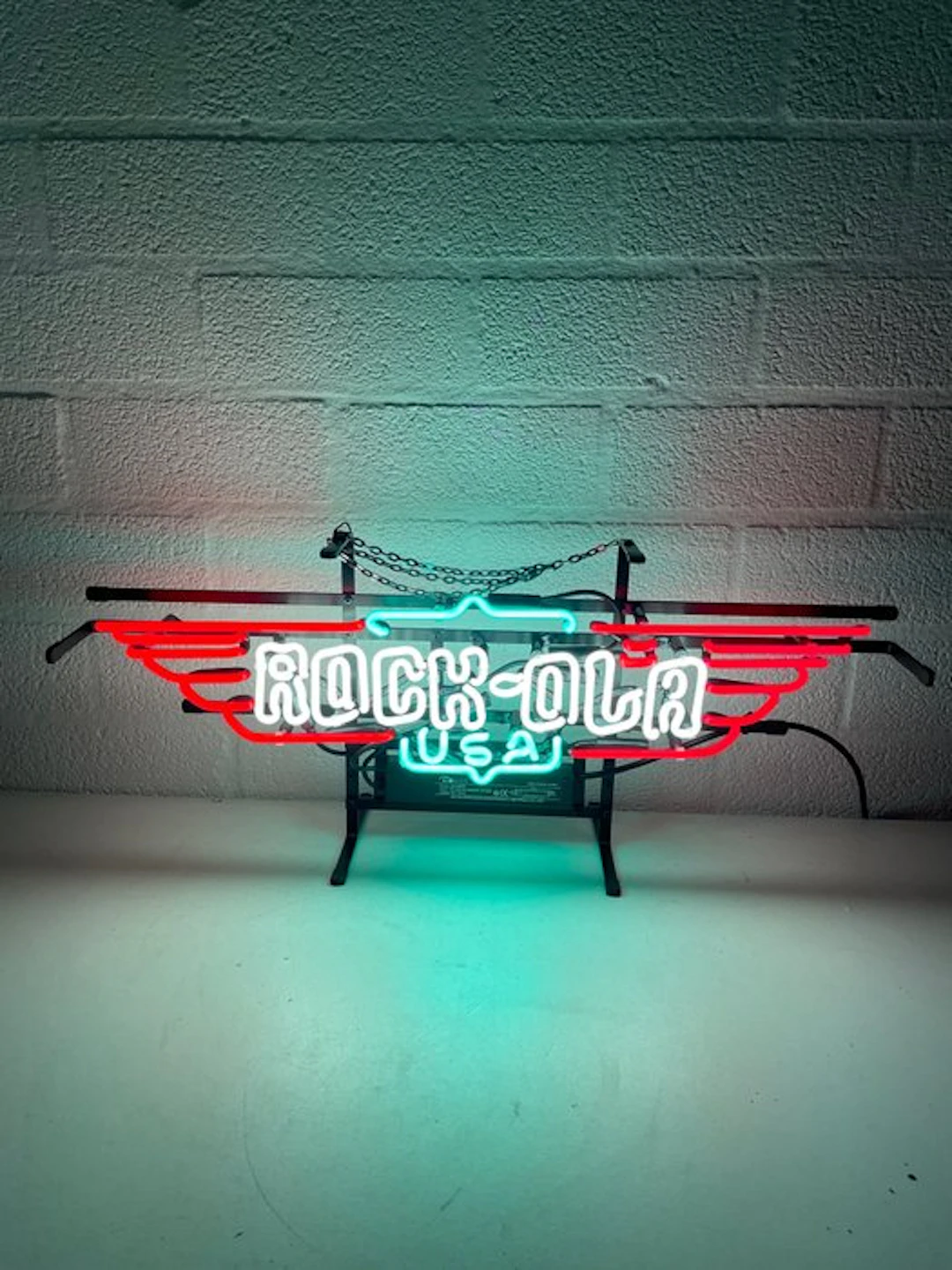 Rock-Ola - Glas neon Jukebox