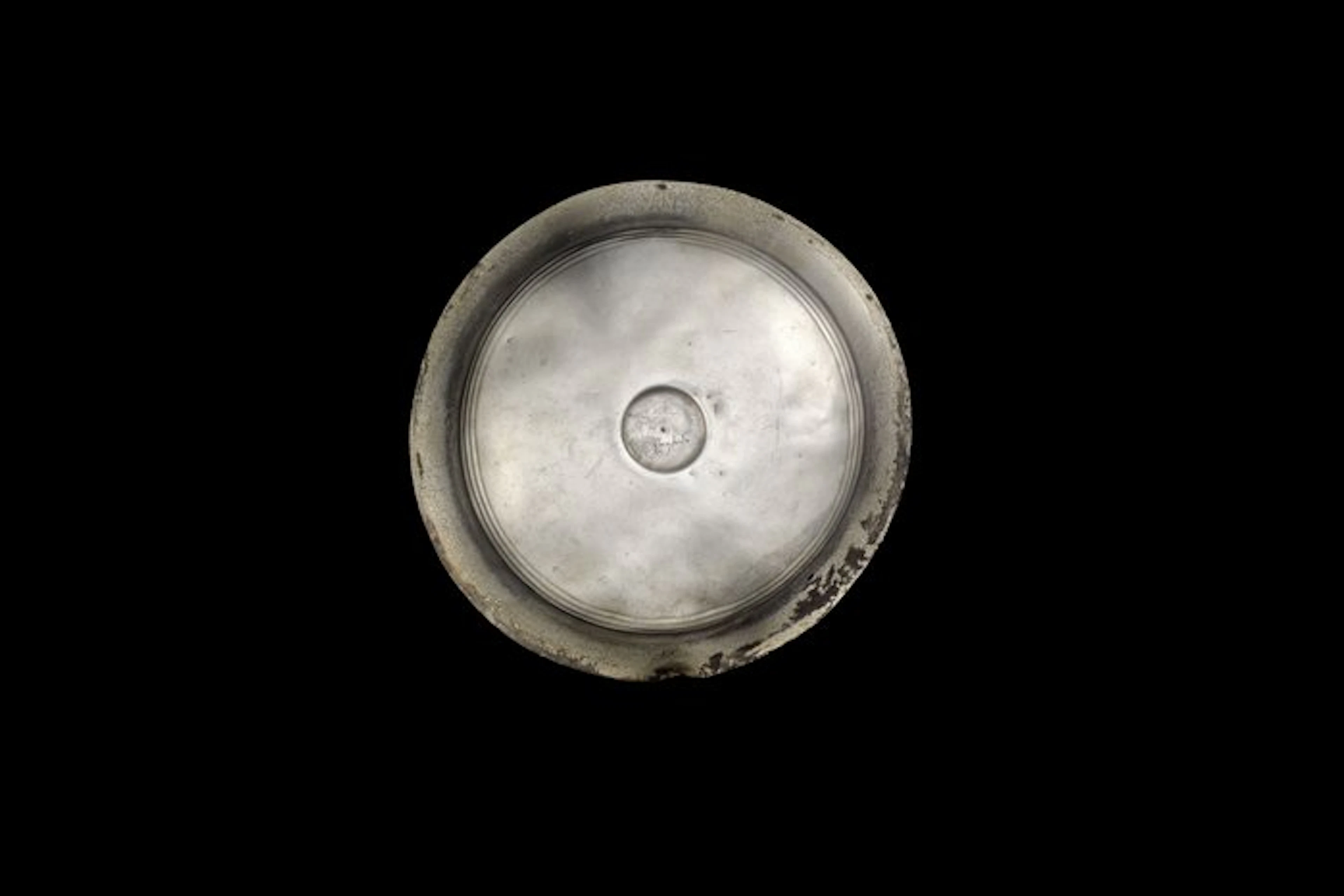 Achaemenid Silver phiale mesomphalos with an aramaic...