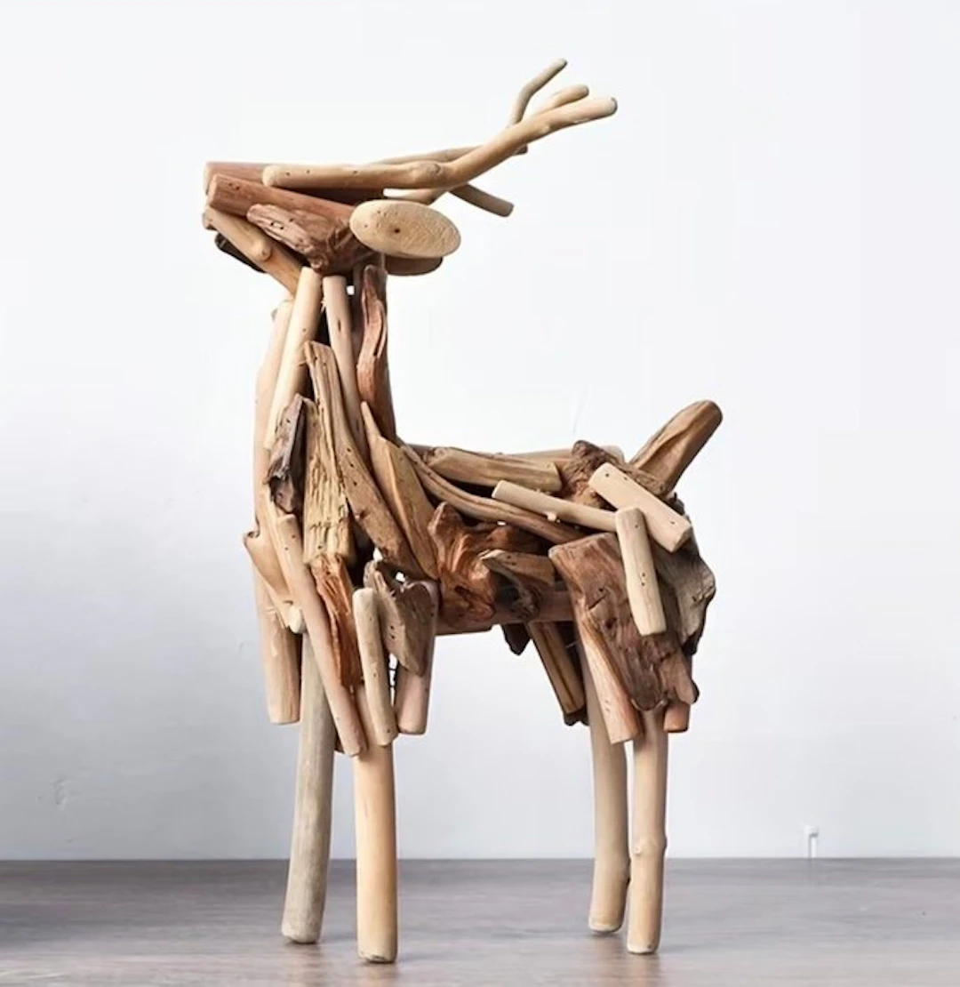 Unknown - Figure - Driftwood Deer - Wood, Driftwood