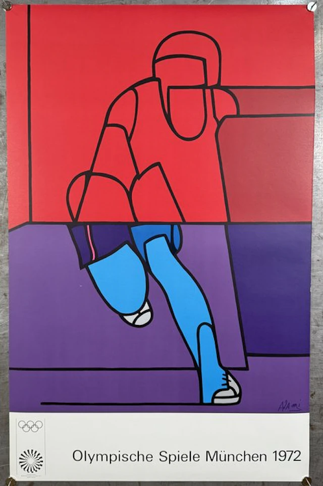 Valerio Adami - Olympische Spiele München 1972 (prima edizione originale)