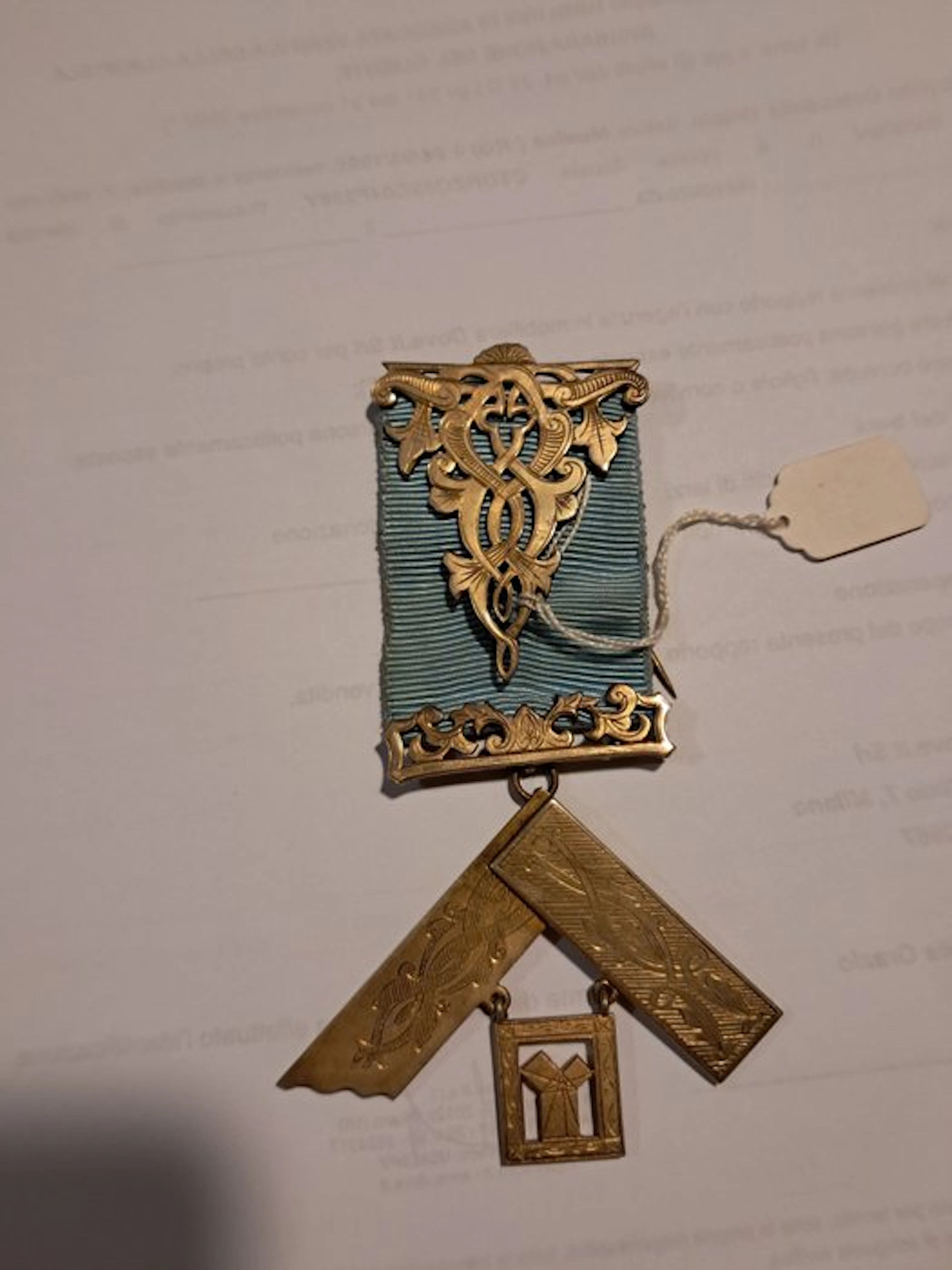 United Kingdom - Service medallion - Masonic jewel Past...