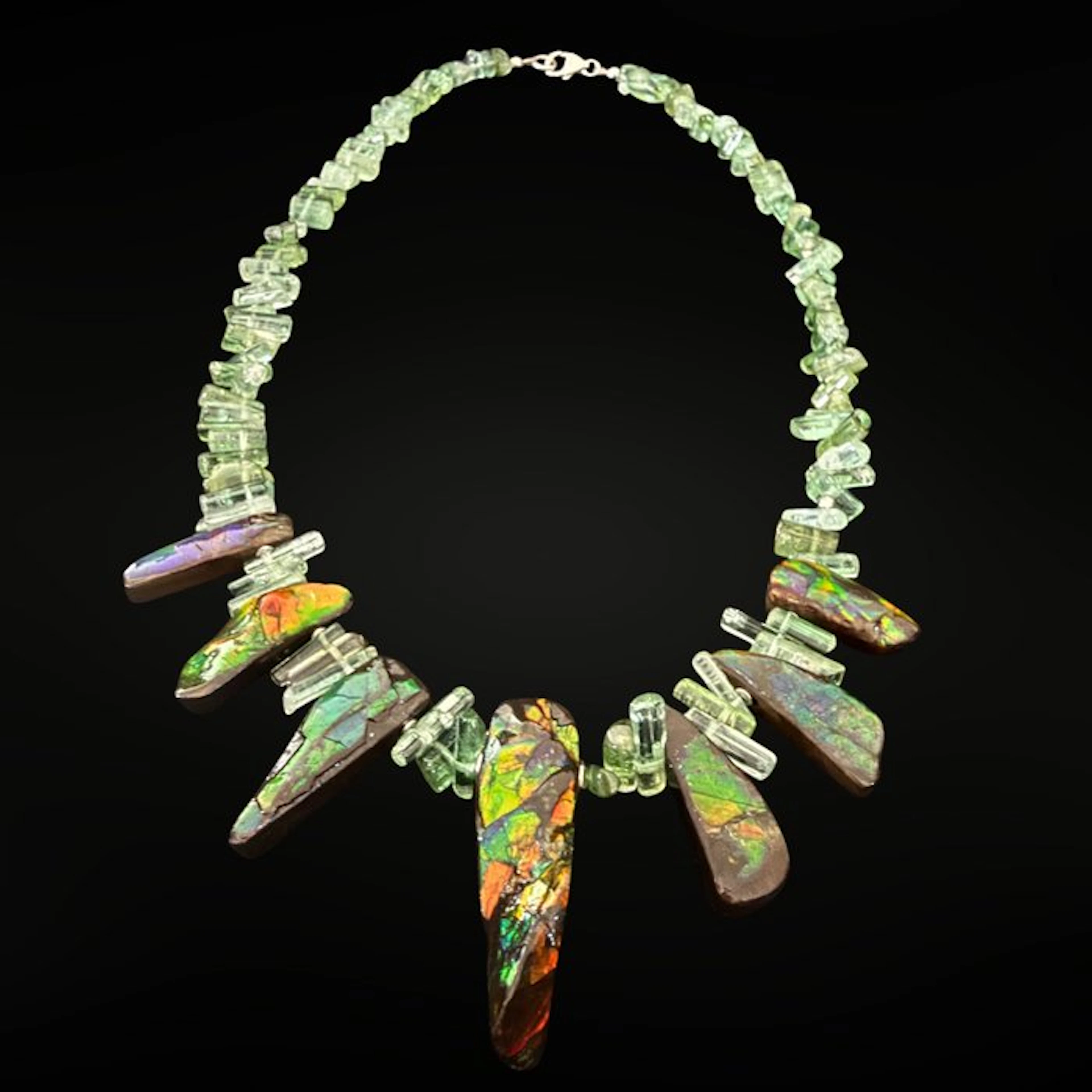 Exceptional pendant featuring 111 tourmalines and 6...