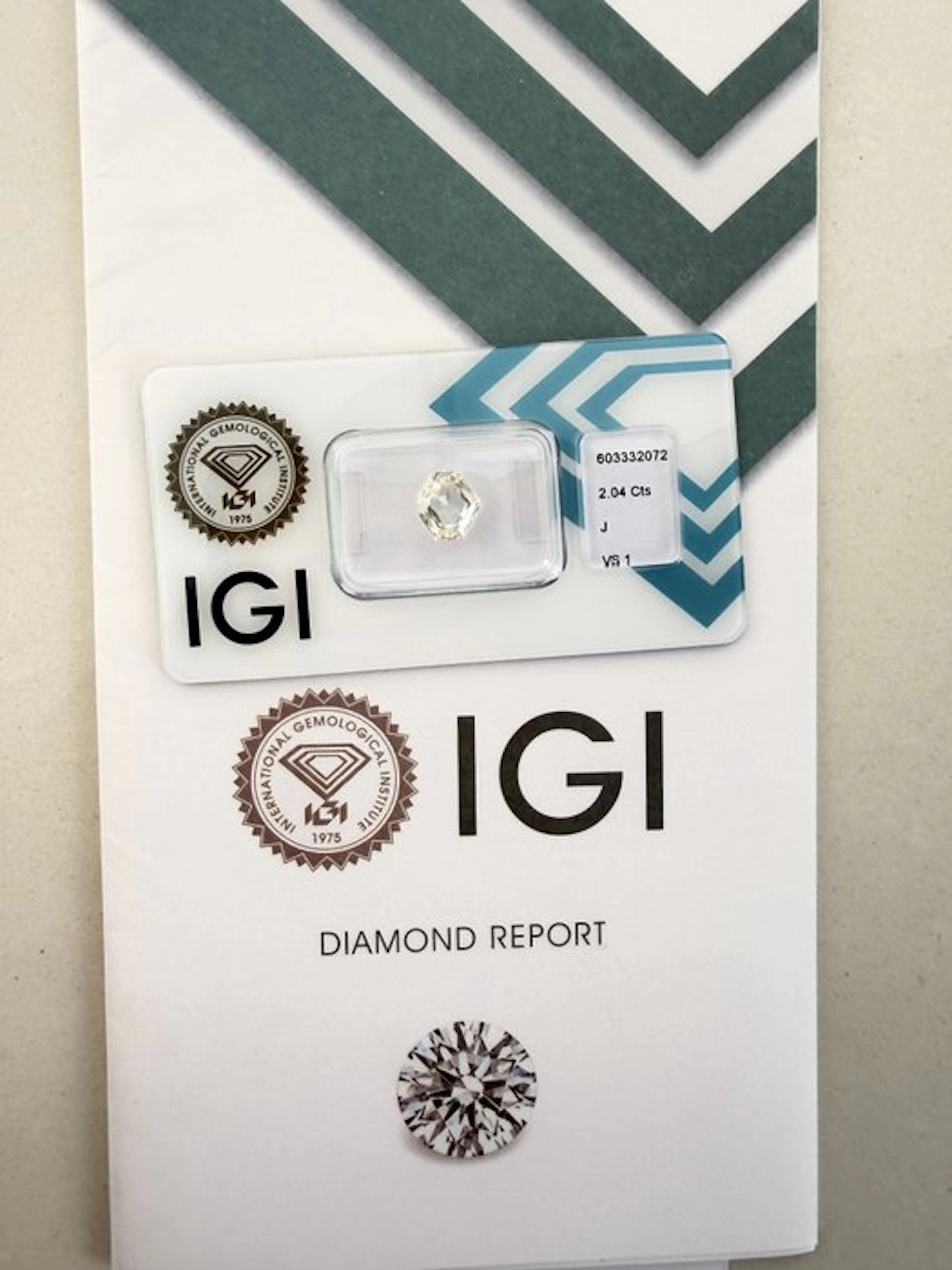 No reserve price - 1 pcs Diamond (Natural) - 2.04 ct - J...