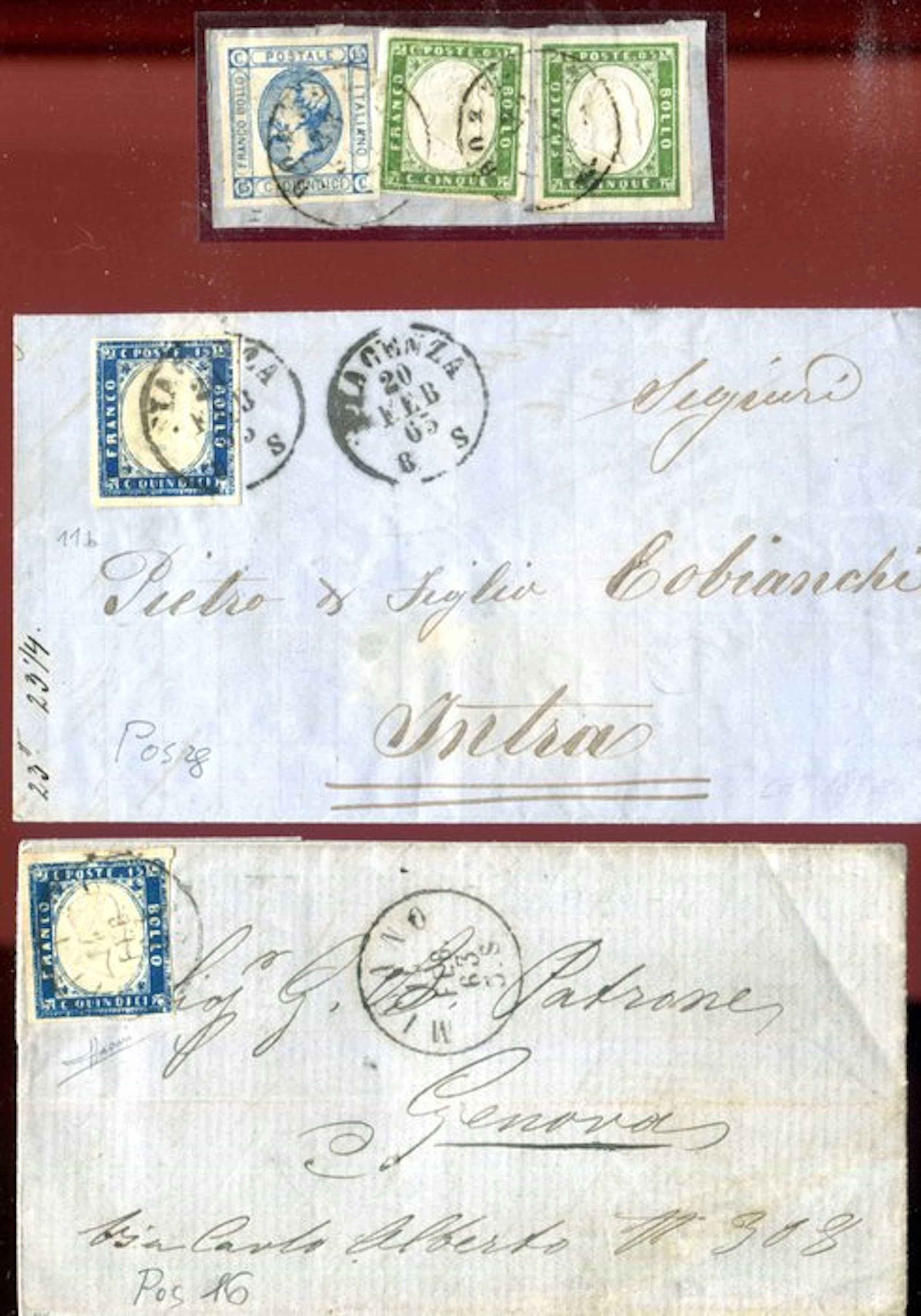 Italy Kingdom 1863 - 2 documents
