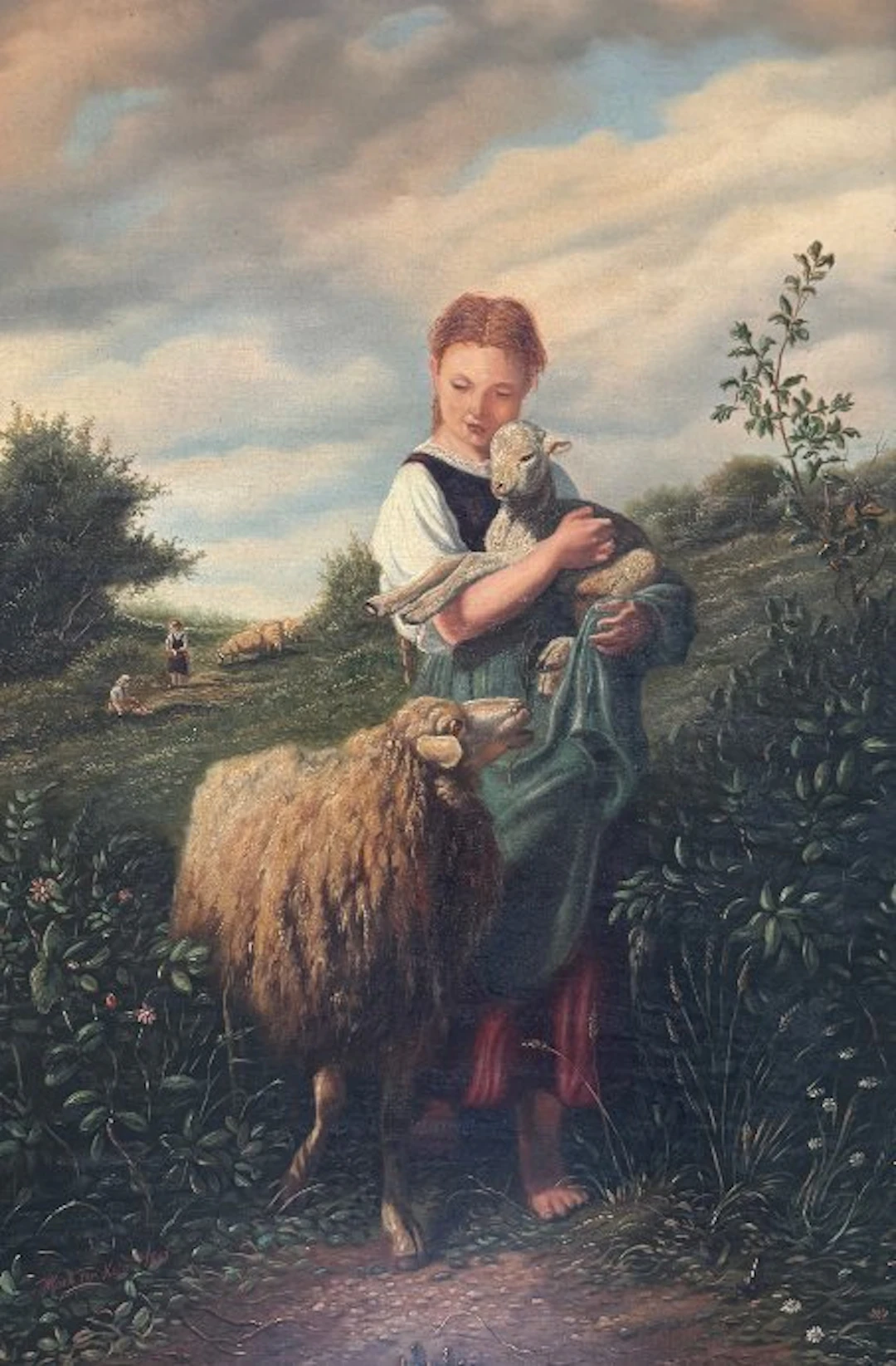 Johan Mari Henri (Mari) ten kate (1831-1910) - De jonge herderin