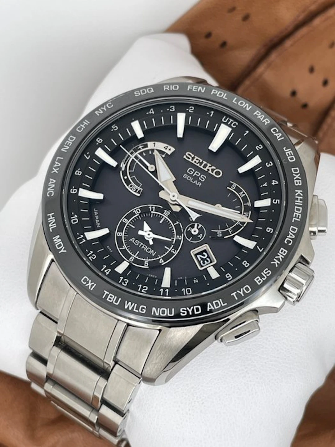 Seiko - Astron GPS Solar Dual Time - No reserve price...