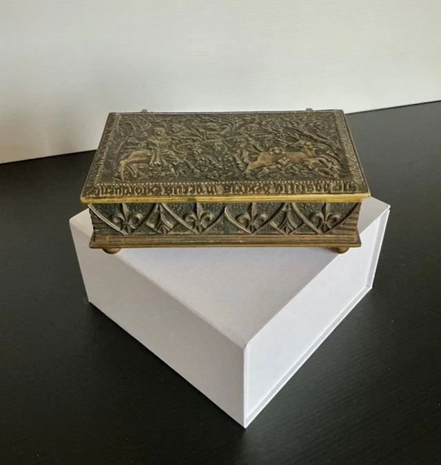 Max le Verrier - Jewellery box - Gilt bronze - Art Deco Box
