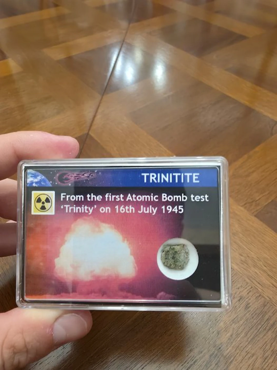 Trinitite - impact glass from the Trinity nuclear test...