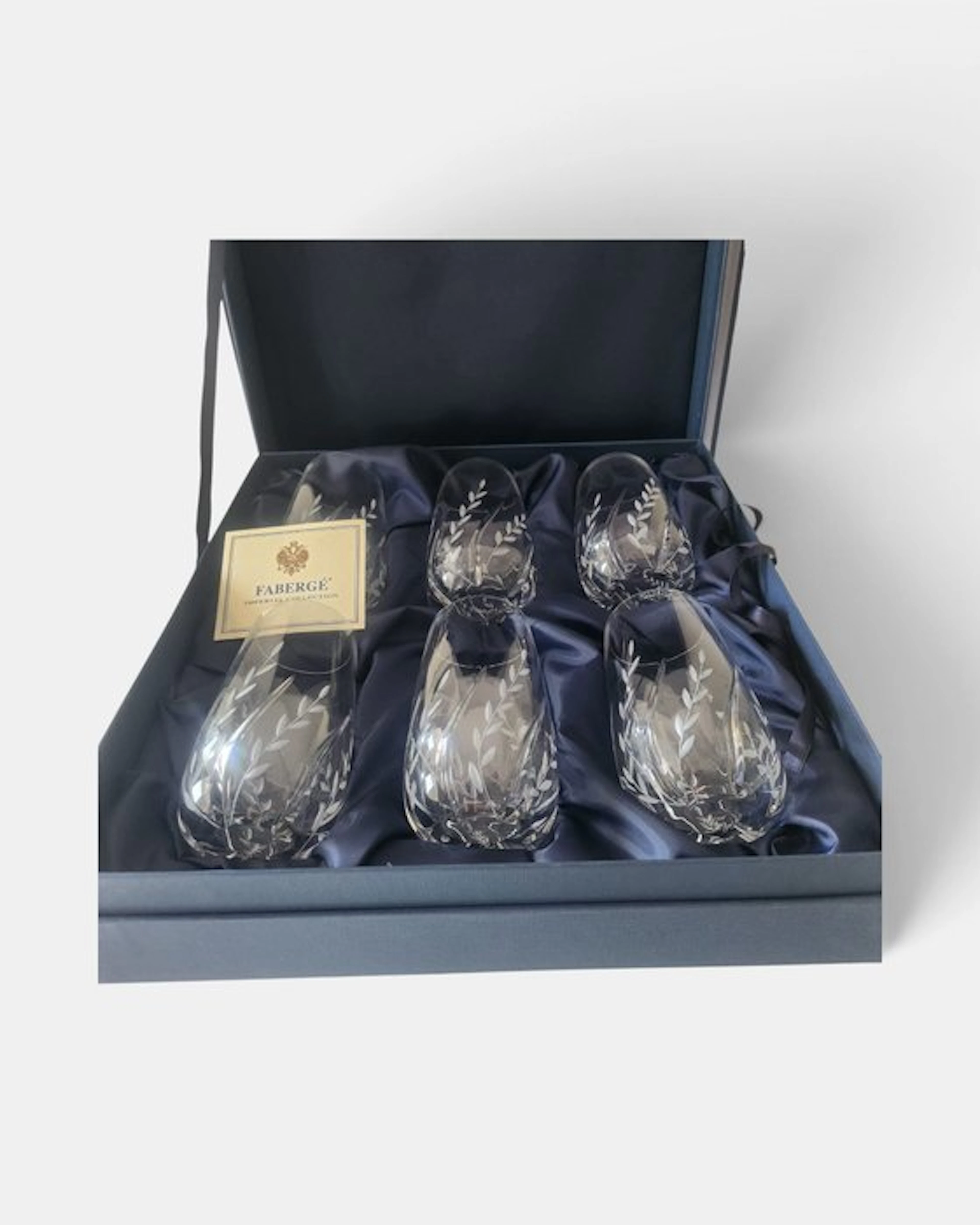 Drinking set (6) - Crystal - Fabergé Style