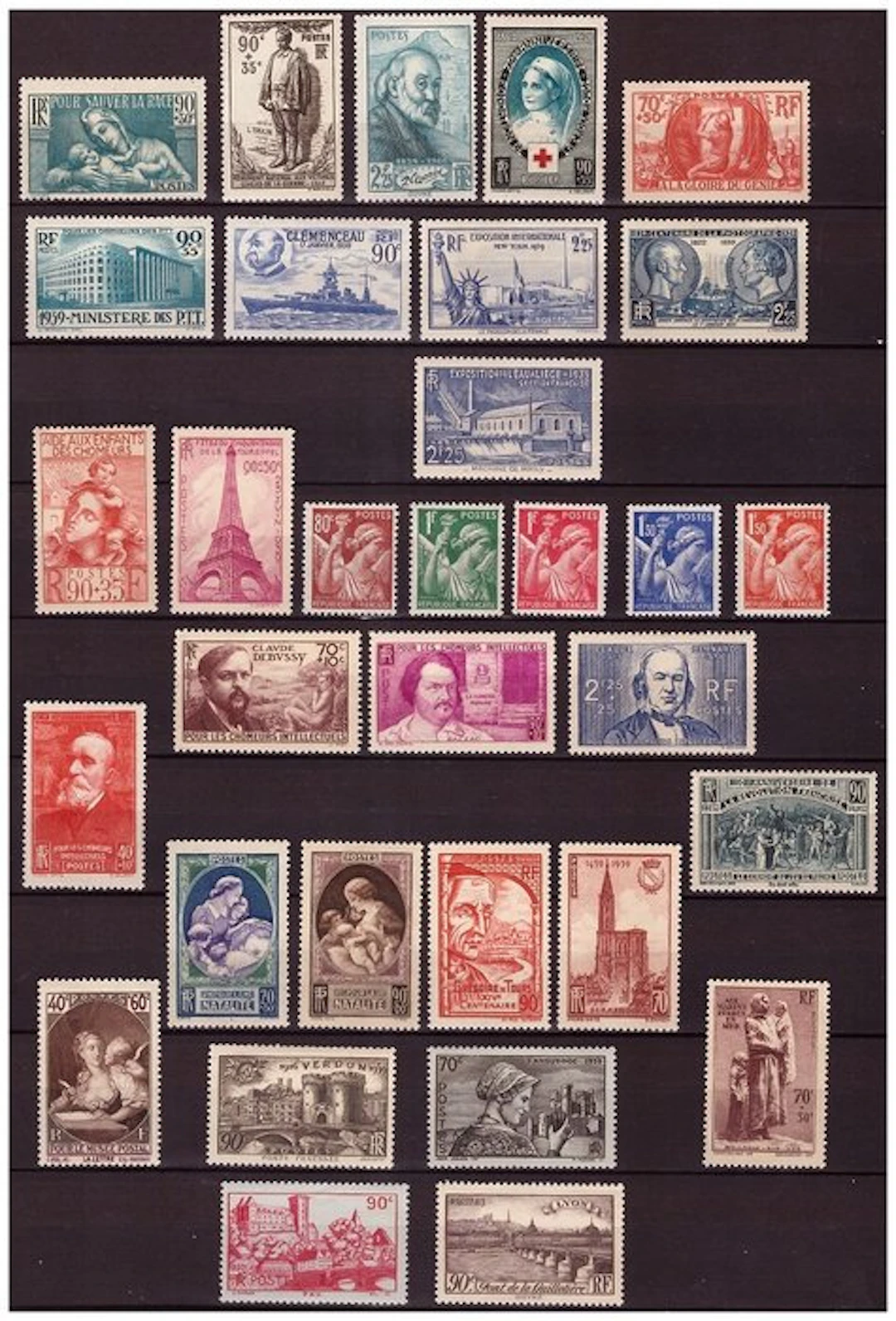 France 1939 - Complete year in mint