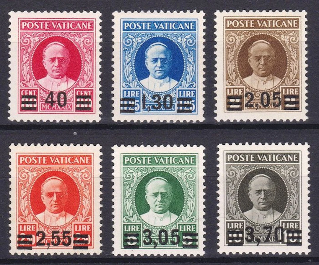 Vatican City 1934 - "Provvisoria" complete series with...