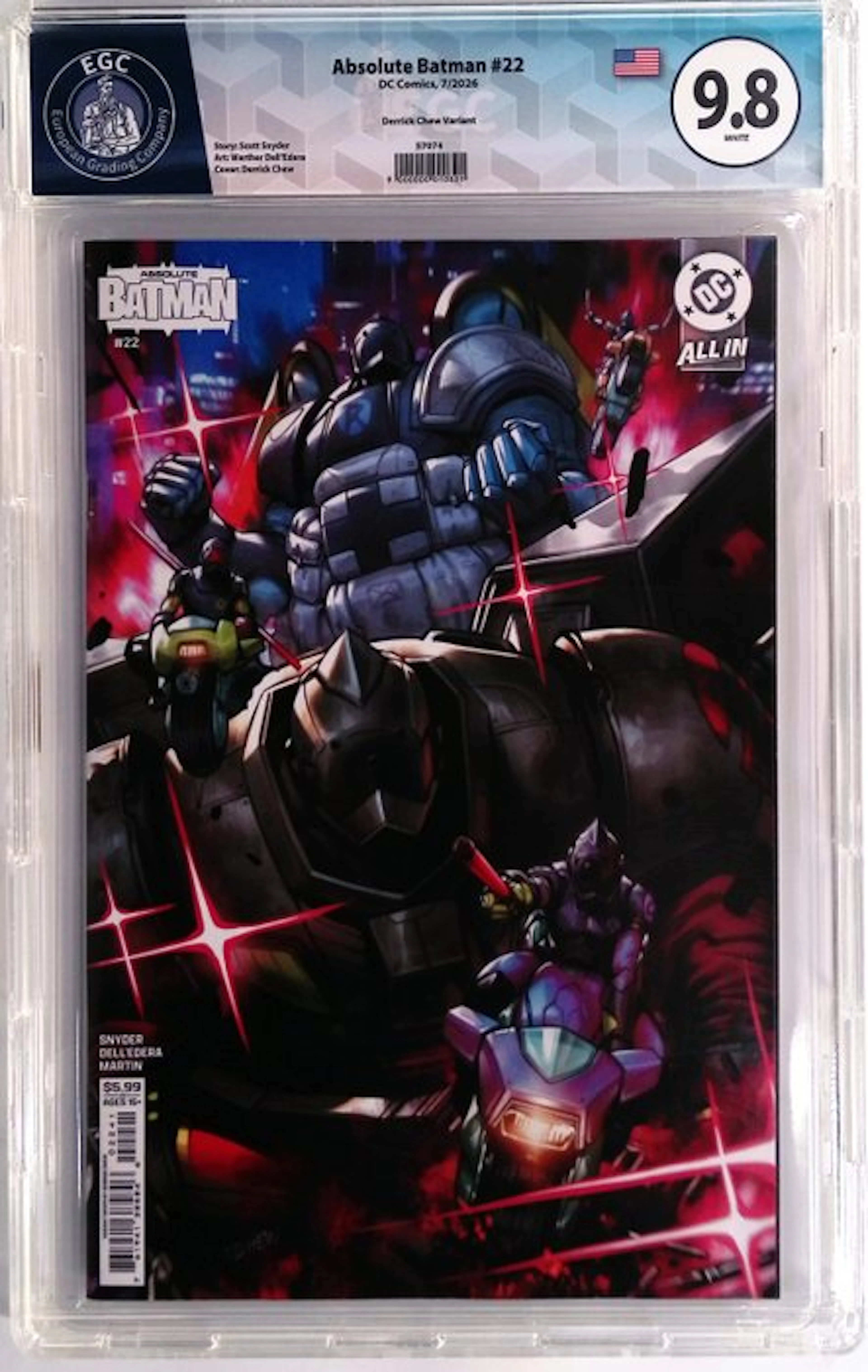 Absolute Batman #22 - EGC 9.8 - 1 Graded comic - First edition - 2026