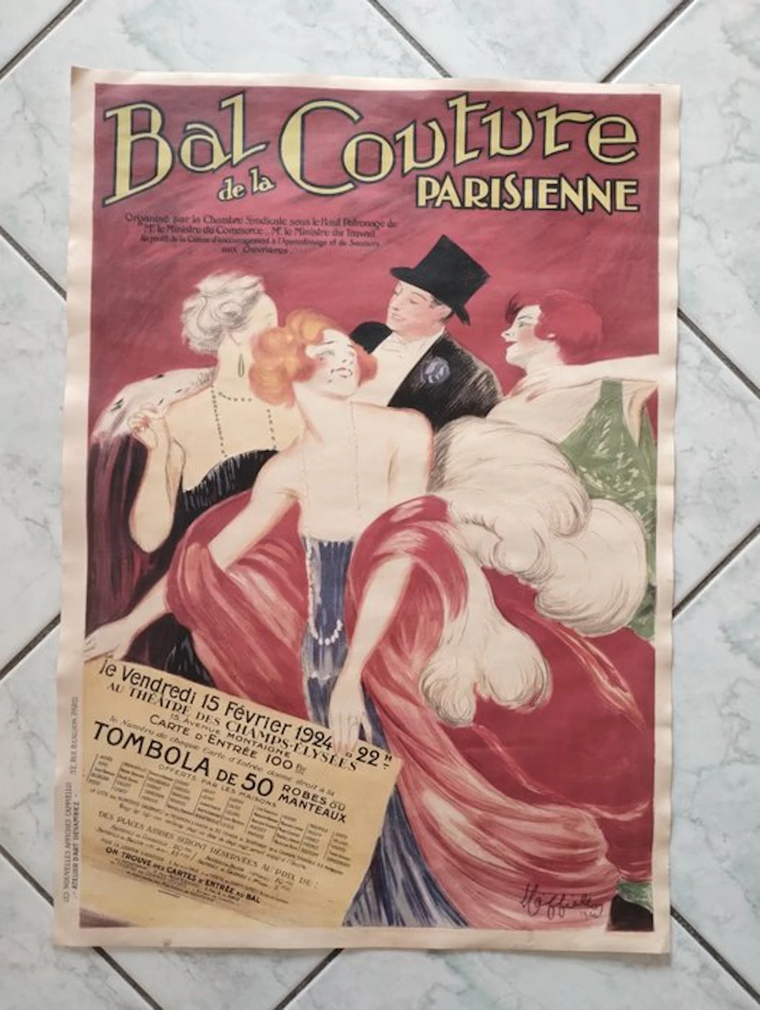 Leonetto Cappiello - Bal de la Couture Parisienne - 1970s
