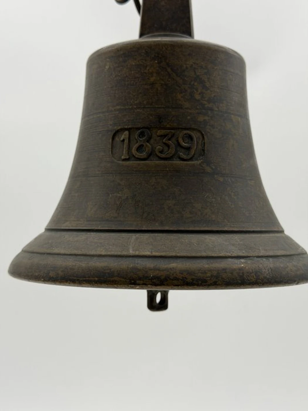ship's bell - Gietersmerk Sint Joris". - bell bronze - Heavy bronze ship's bell