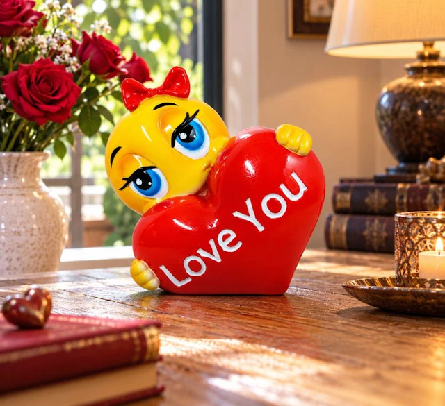 Statue, emoji love you - 15 cm - polyresin