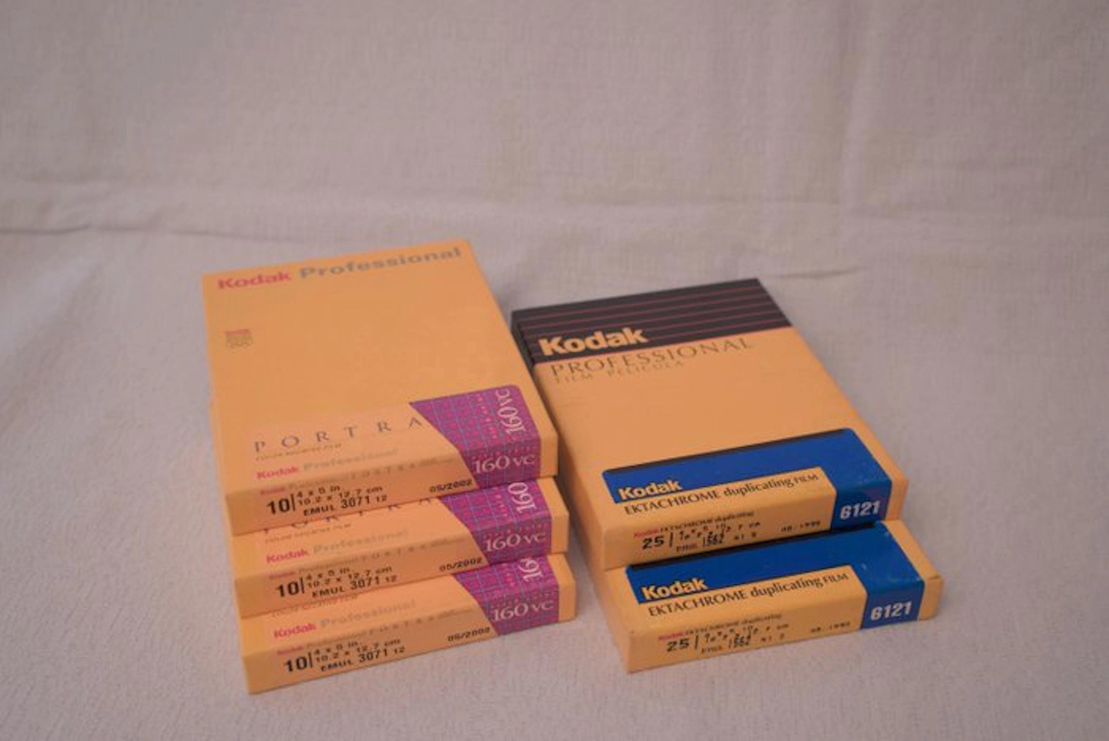 Kodak 3x 10 Portra 160 VC et 2x 25 Ektachrome duplicating Film | Unused film