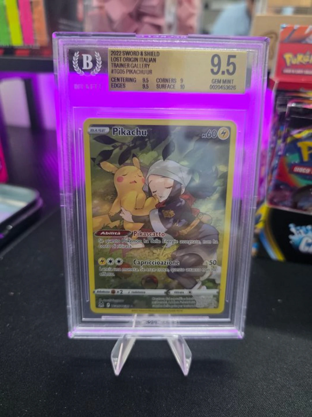 Pokémon - 1 Graded card - Pikachu TG05 Full art