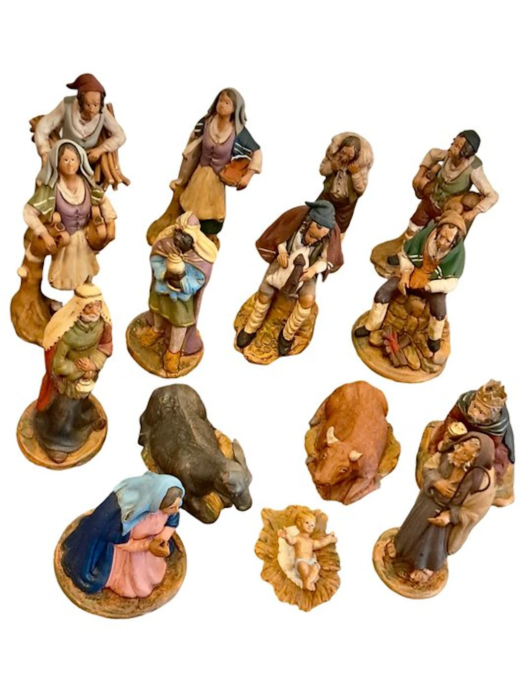 Presepe Toscano - Nativity scene (16) - Terracotta - 16...