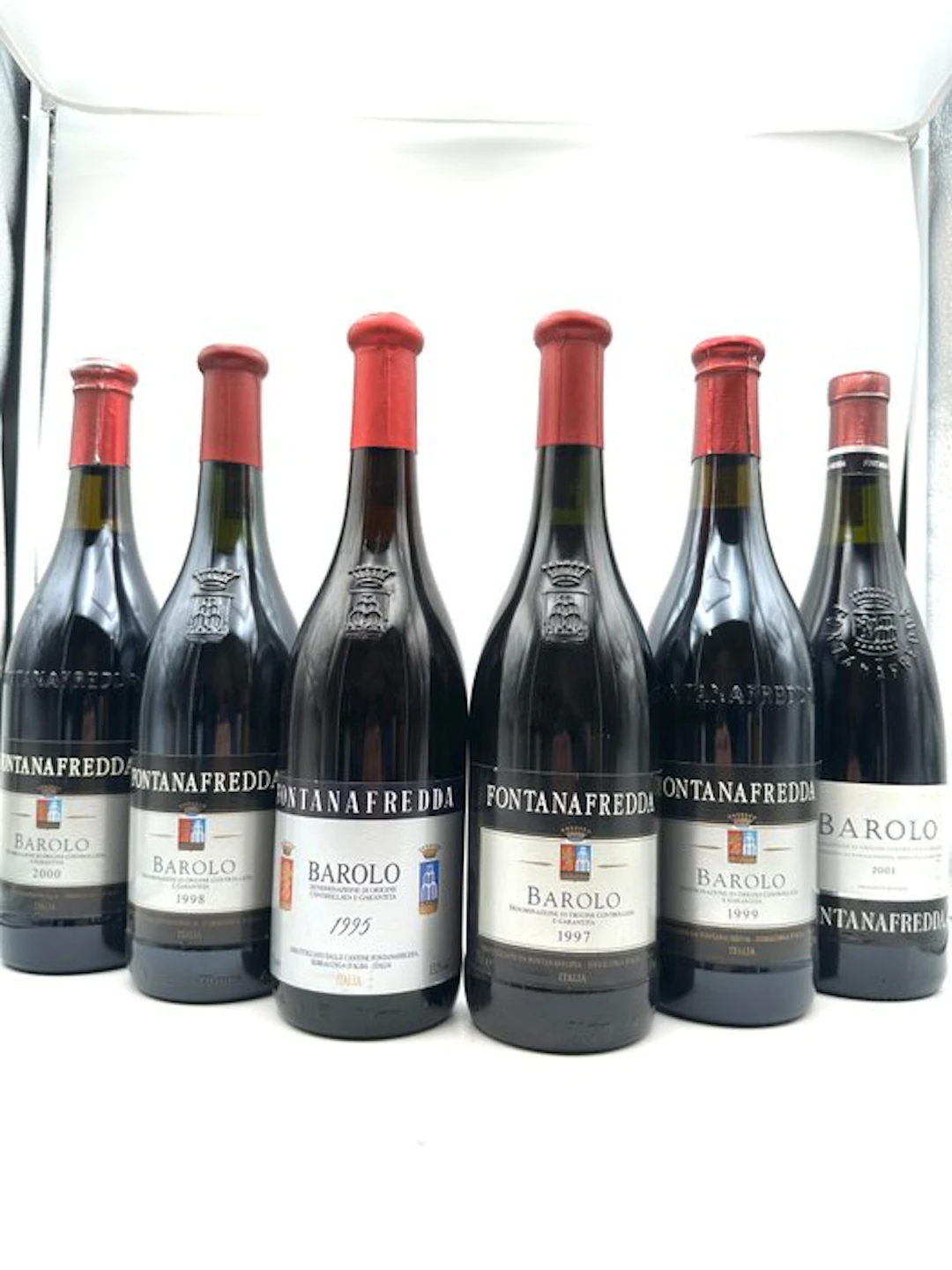 1995, 1997, 1998, 1999, 2000, 2003 Fontanafredda - Barolo - 6 Bottles (0.75L)