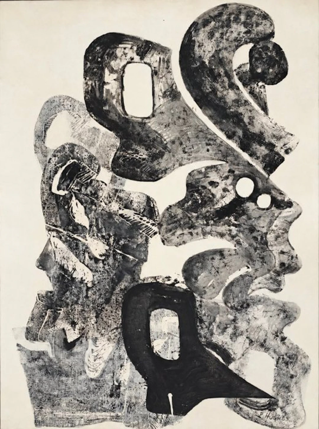 Patrice Hugues (1930-2024) - Composition abstraite