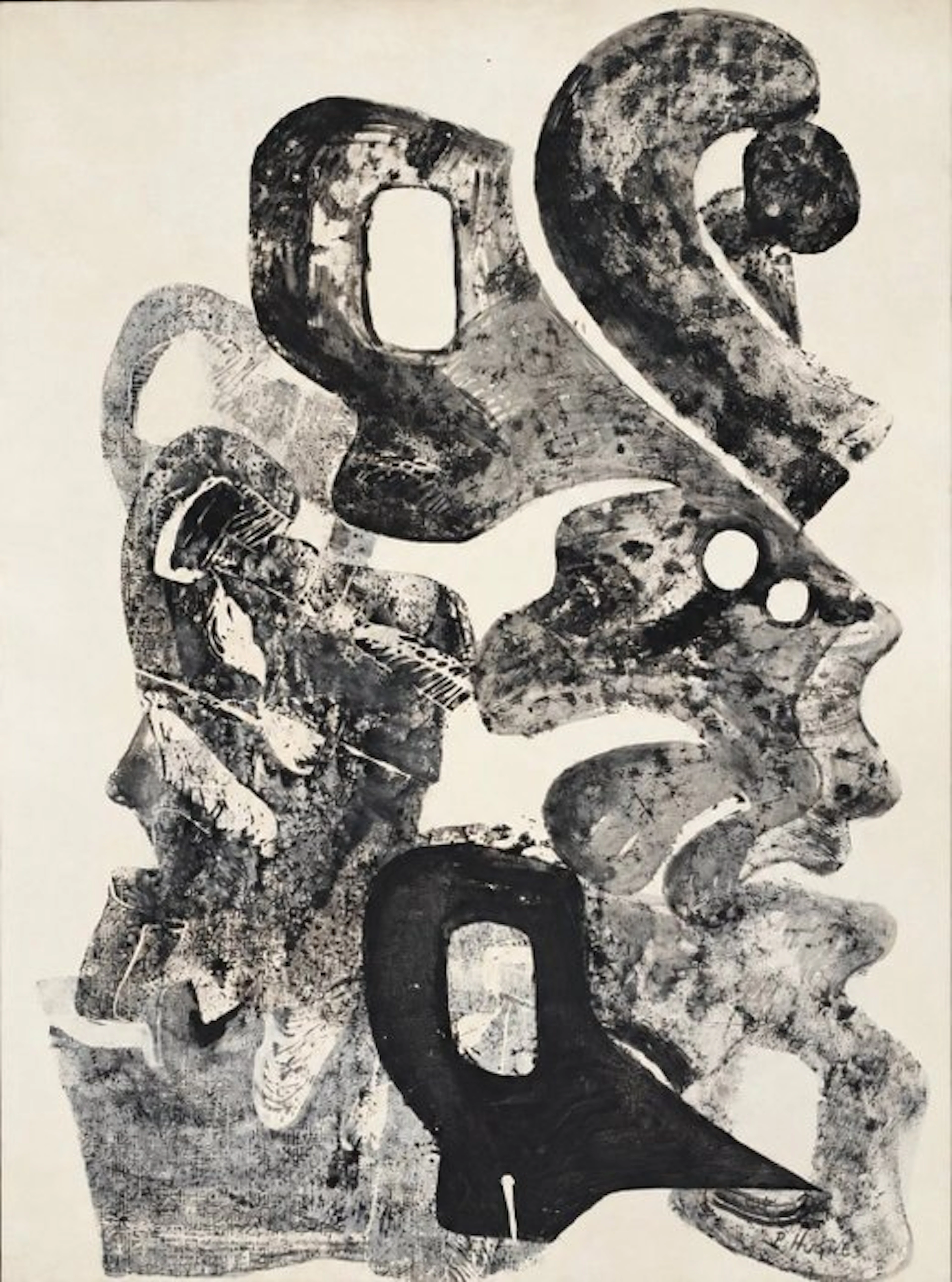 Patrice Hugues (1930-2024) - Composition abstraite