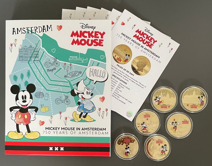 Mickey Mouse Disney Coins Amsterdam 750 Years - The Netherlands - 2025