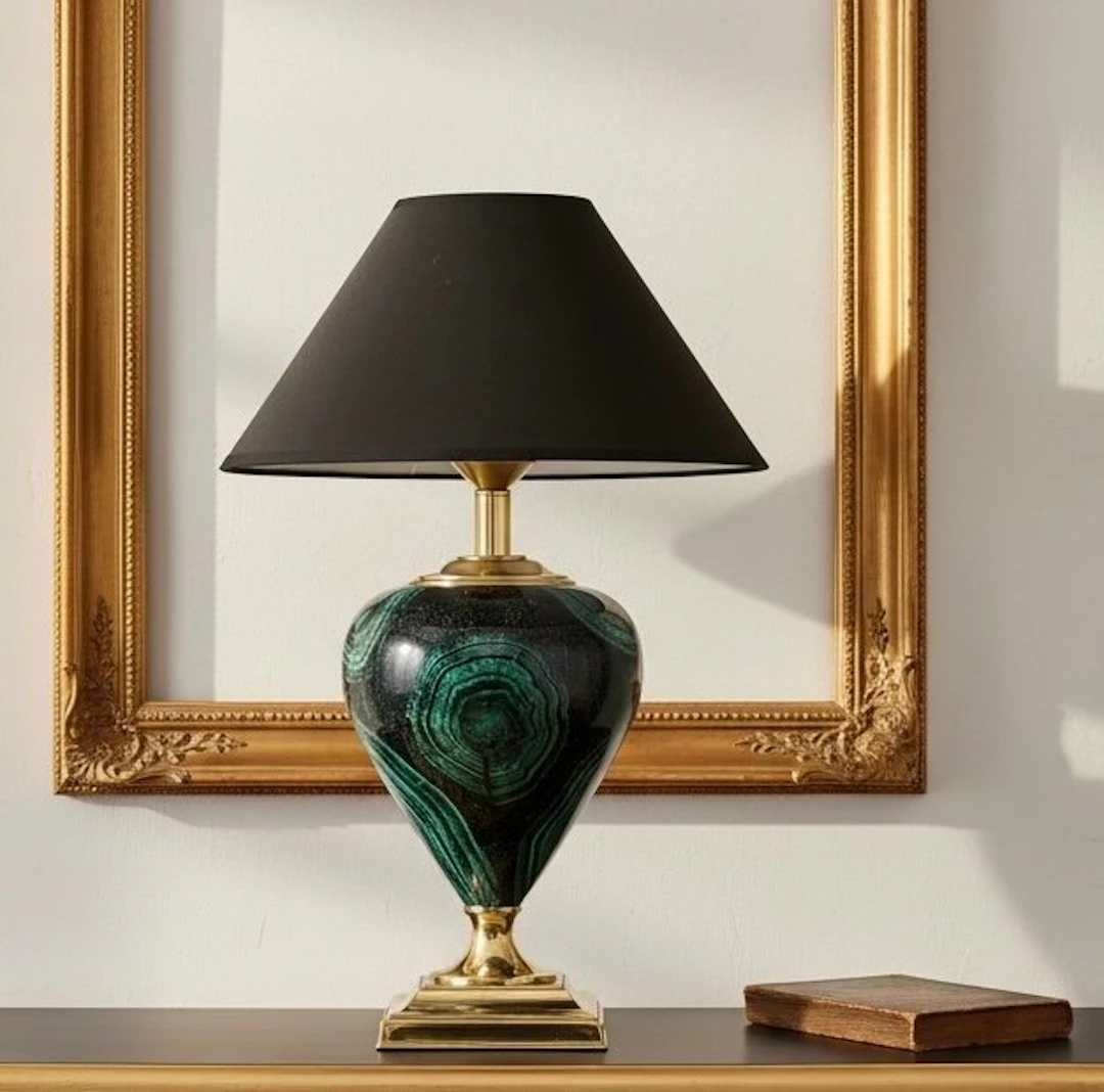 Maison Le Dauphin - Table lamp - Brass, Ceramic