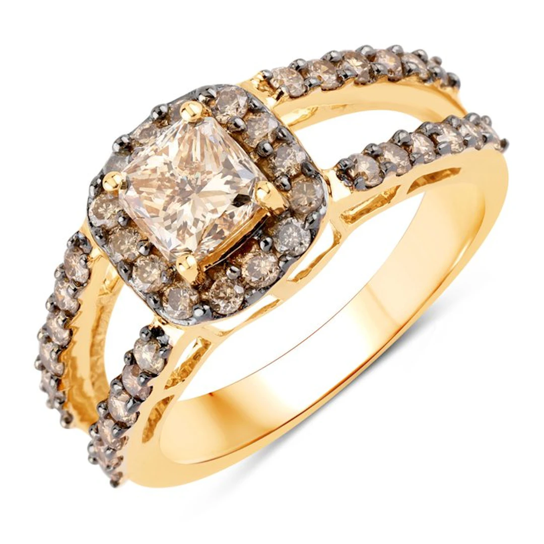 Ring 14k yellow gold - 1.80ct