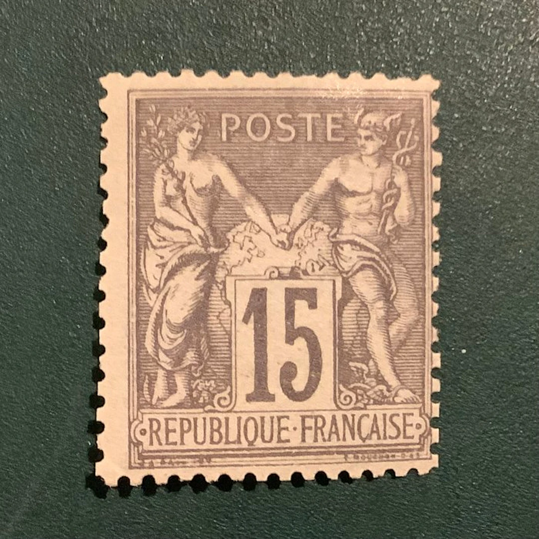 France 1876 - 15 cent Sage type II - MNH - Yvert 77