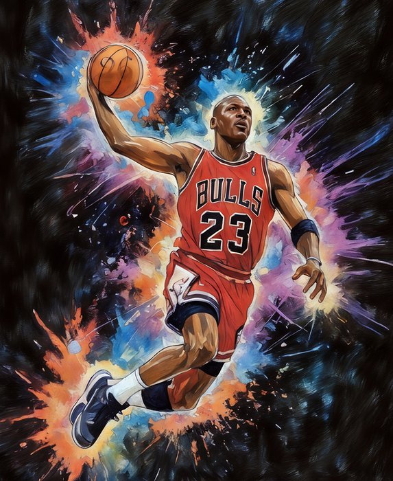 Artist by Raffaele De Leo - Michael Jordan 2025 - limited... | Barnebys