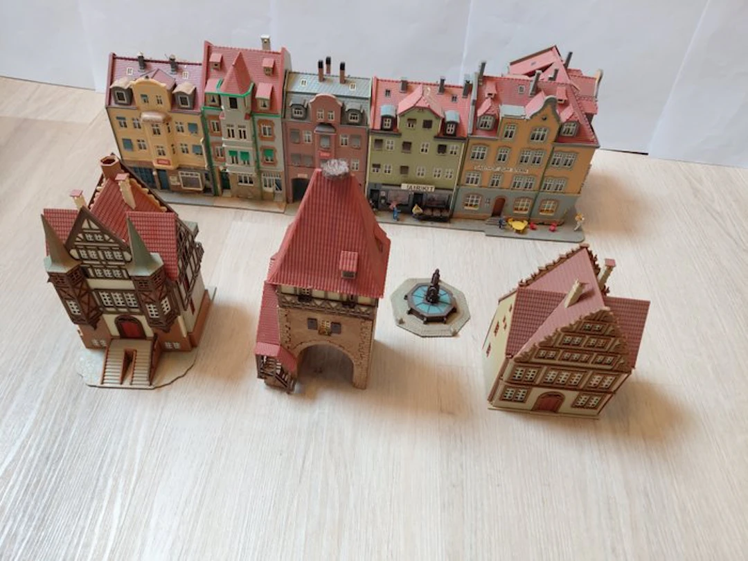 Vollmer, Kibri H0 - Zie omschijving - Model train buildings (9)