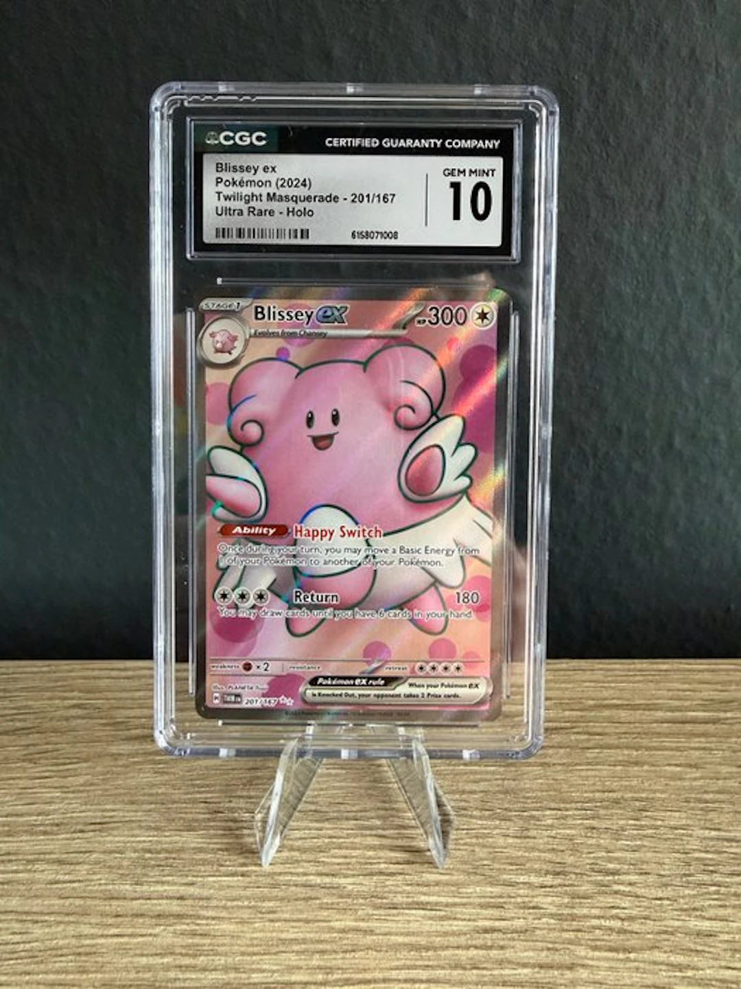 Pokémon - 1 Graded card - Blissey 201/167 Foil