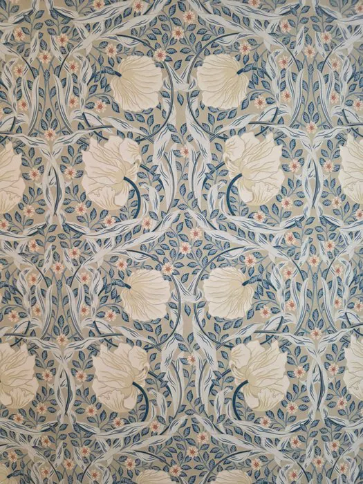 FABRIC "Pimpernel" Art Nouveau William Morris Floral...