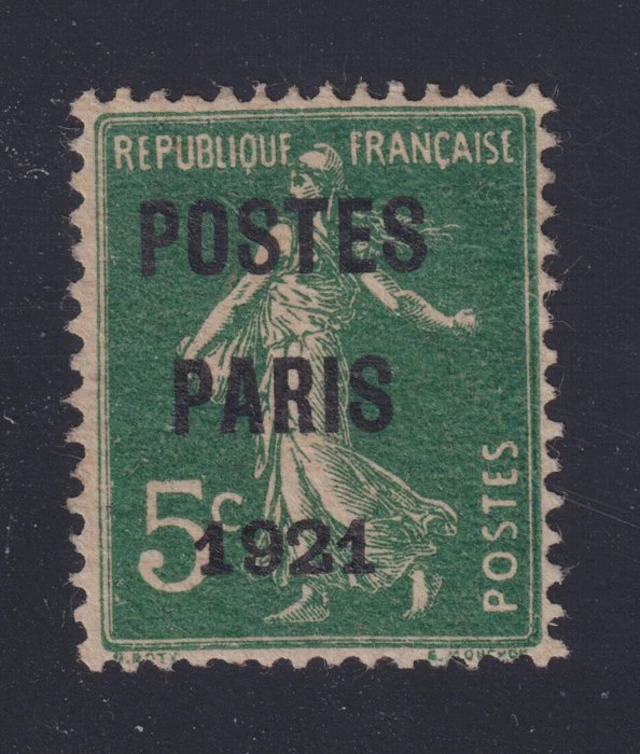 France 1921 - Pre-obliterated stamp No