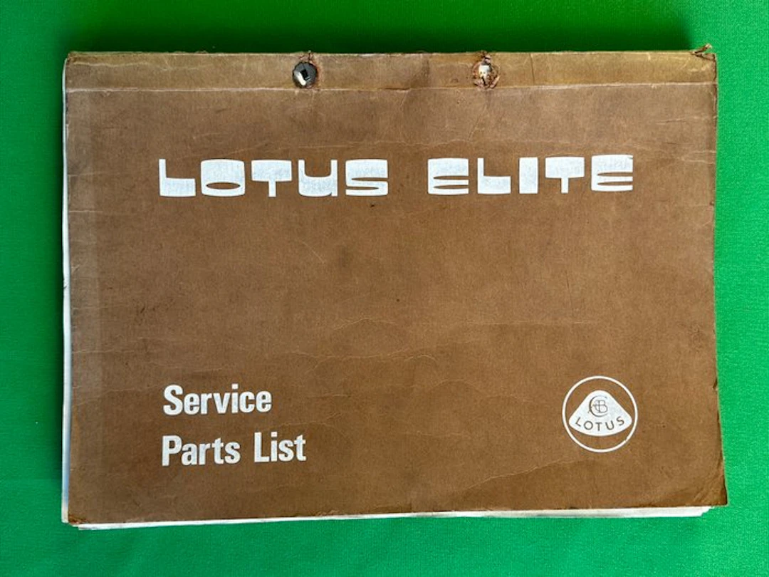 Manual - Lotus - Elite - Service Parts Lists - 1974
