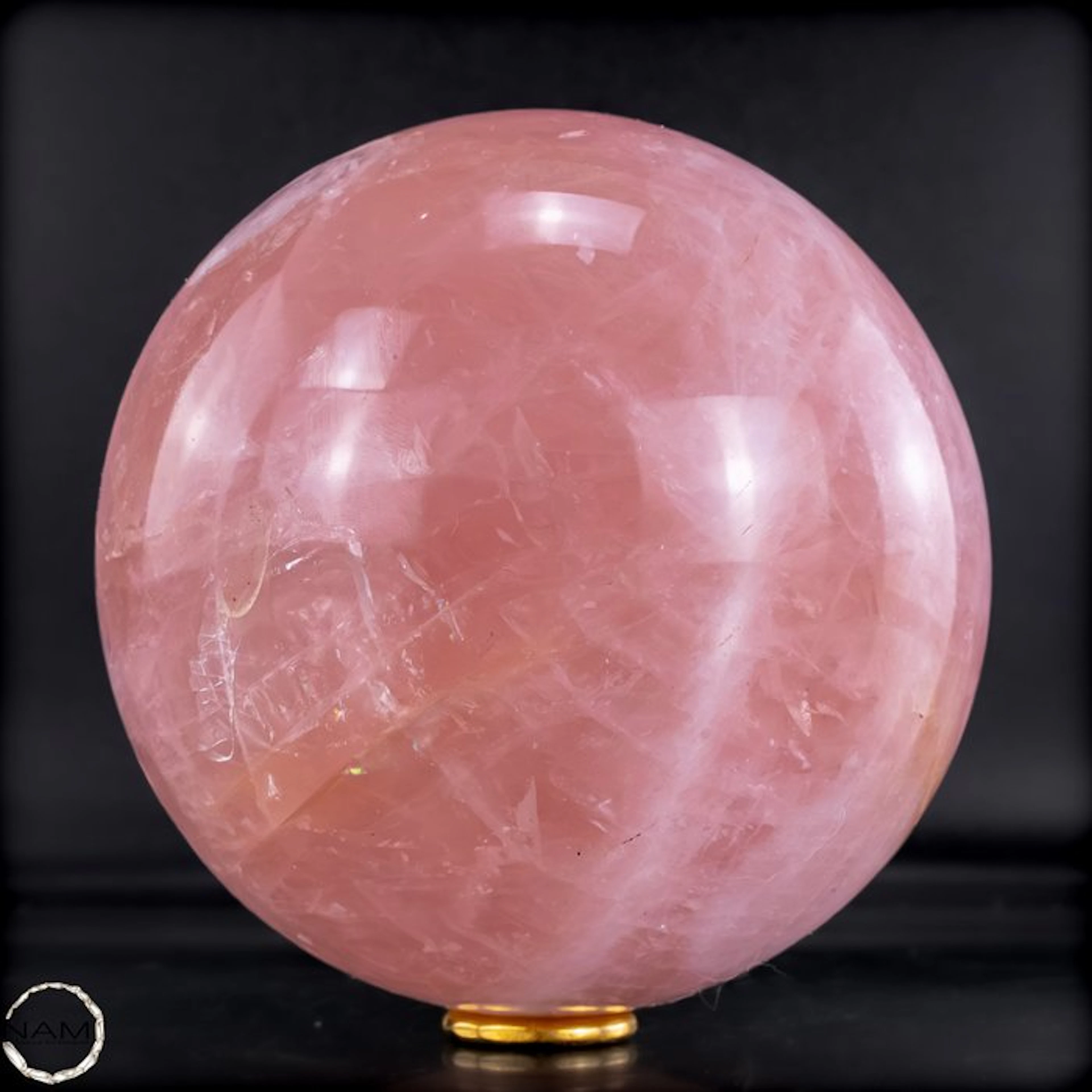 Natural rose quartz sphere from Brazil- 2738.47 g