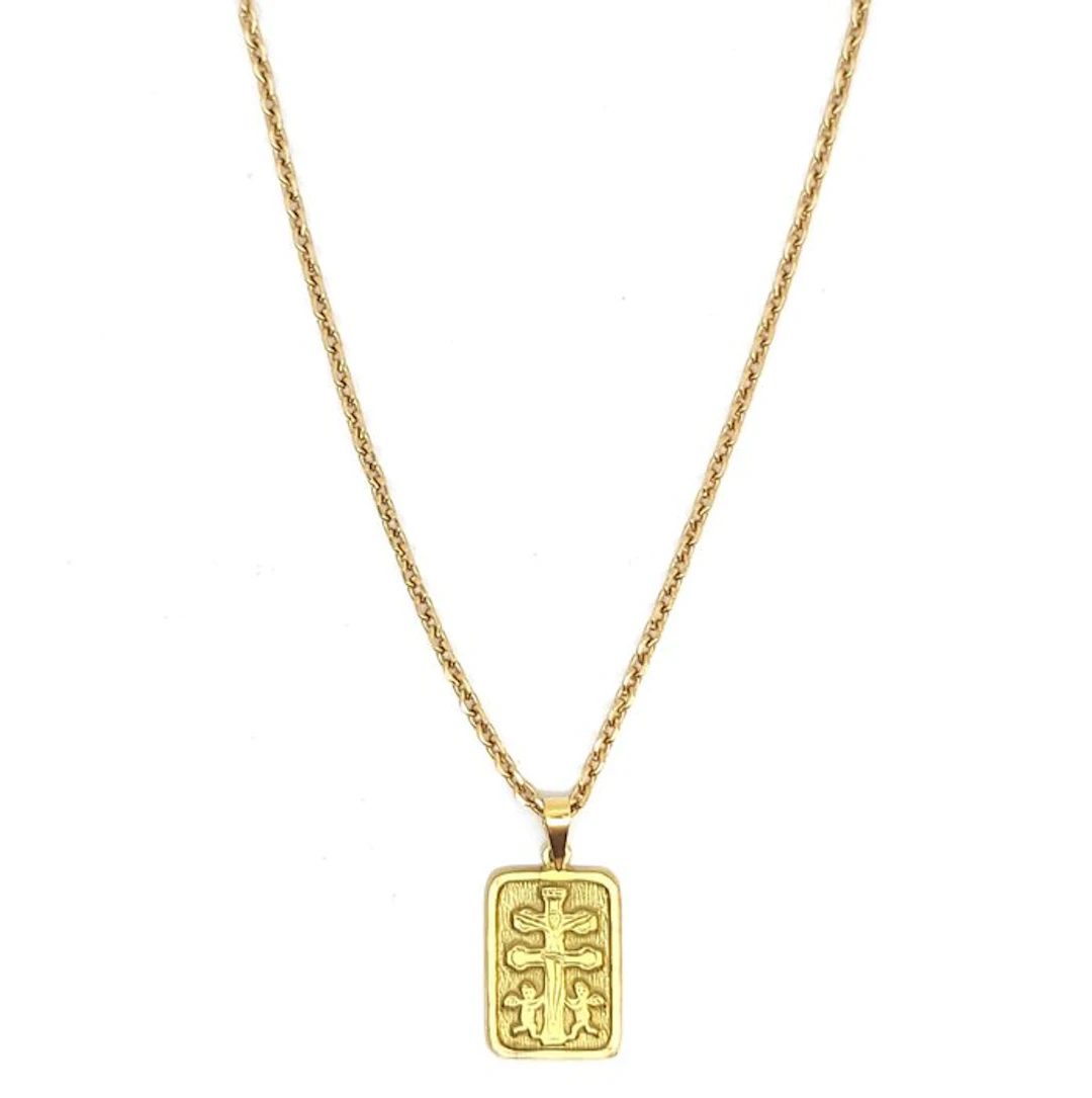 Necklace with pendant - 18 kt. Yellow gold