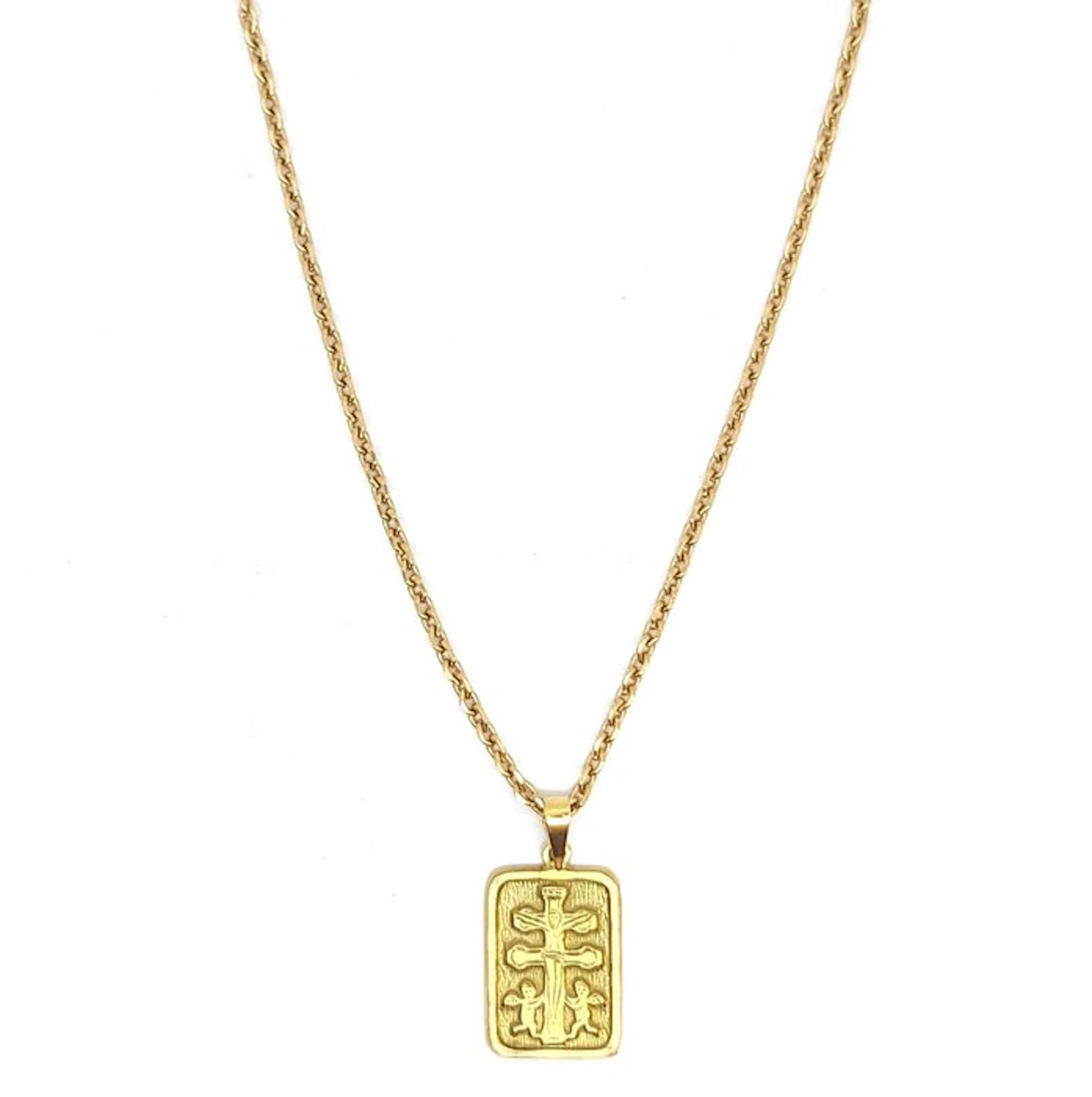 Necklace with pendant - 18 kt. Yellow gold