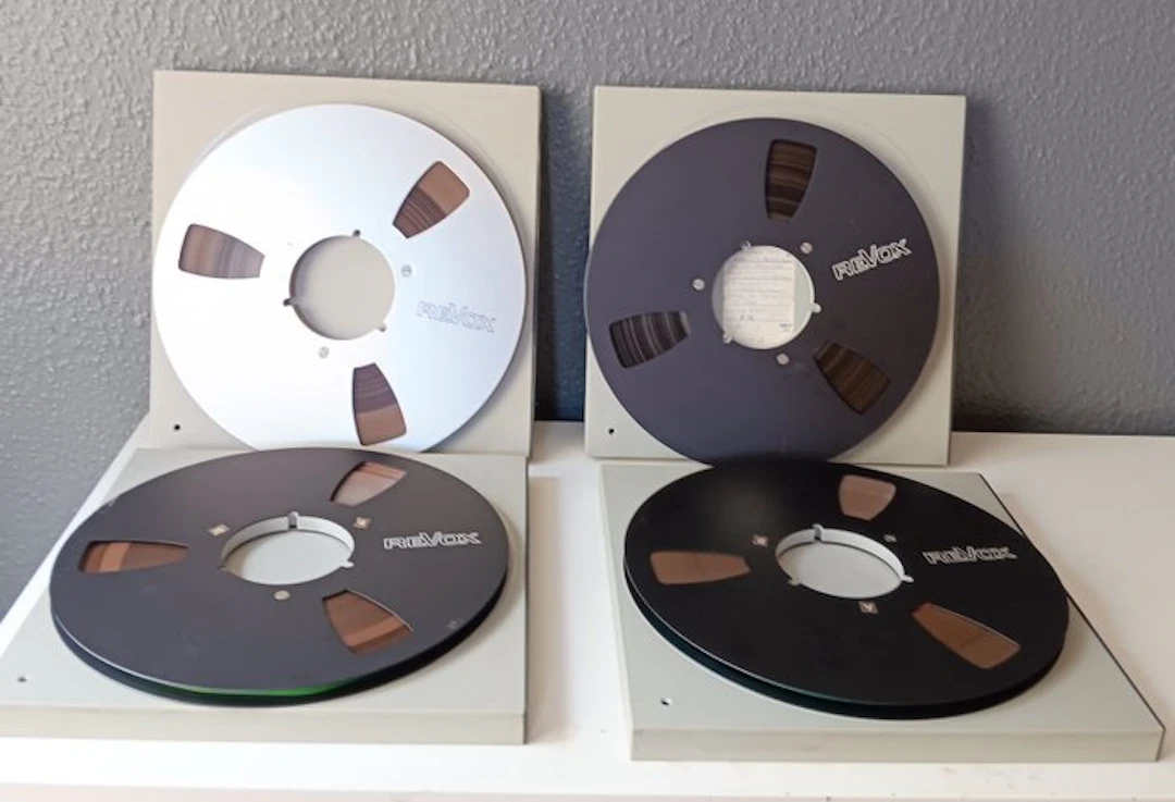 Revox - 10.5" Aluminum Reel-to-Reel Tape / Spool Lot Reel to reel audio