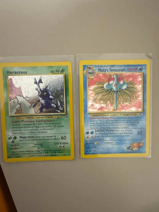 Pokémon - 2 Card - Heracross, Misty's Tentacruel Foil - Various sets